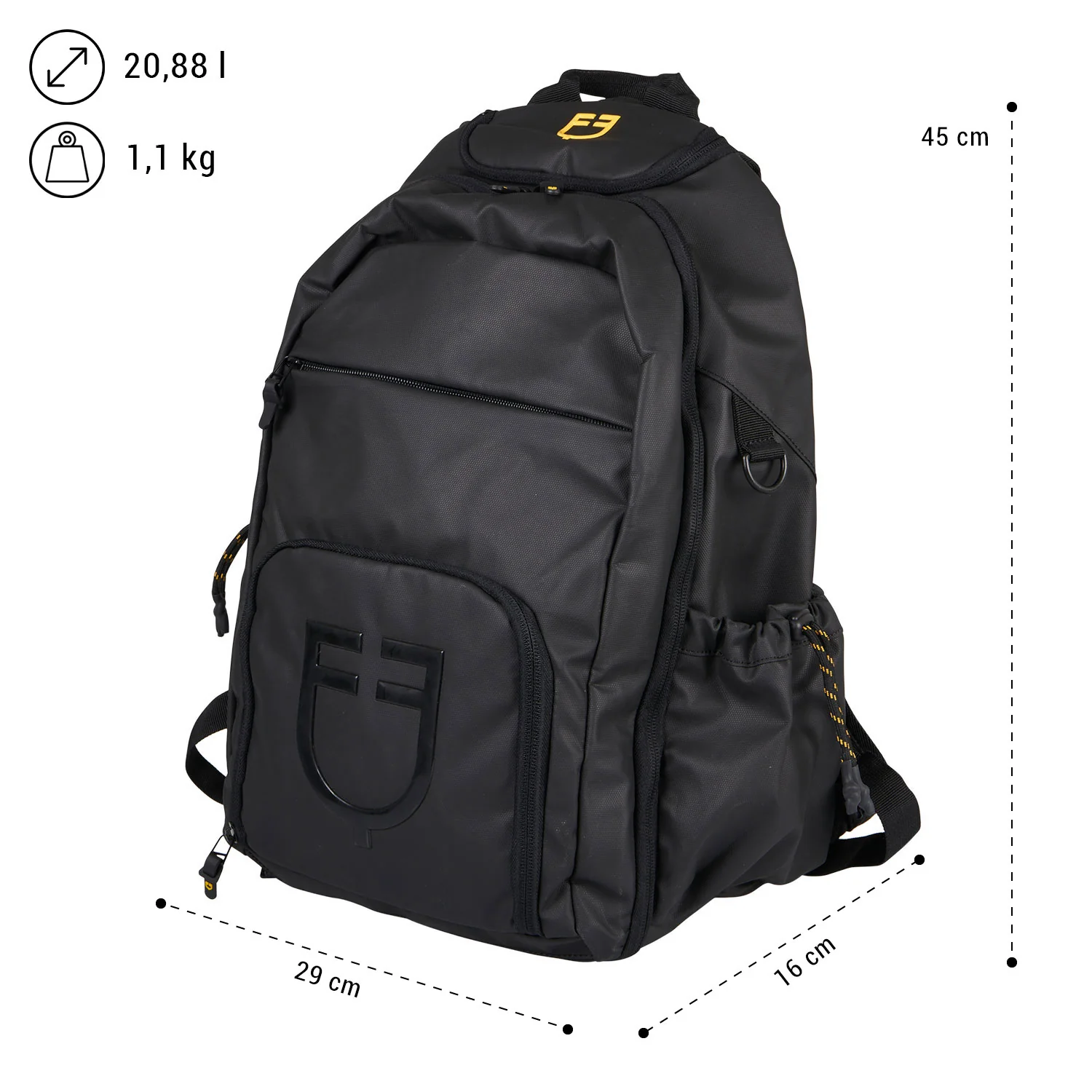 Equestro Multi-Pocket Unisex Technical Backpack - Image 2