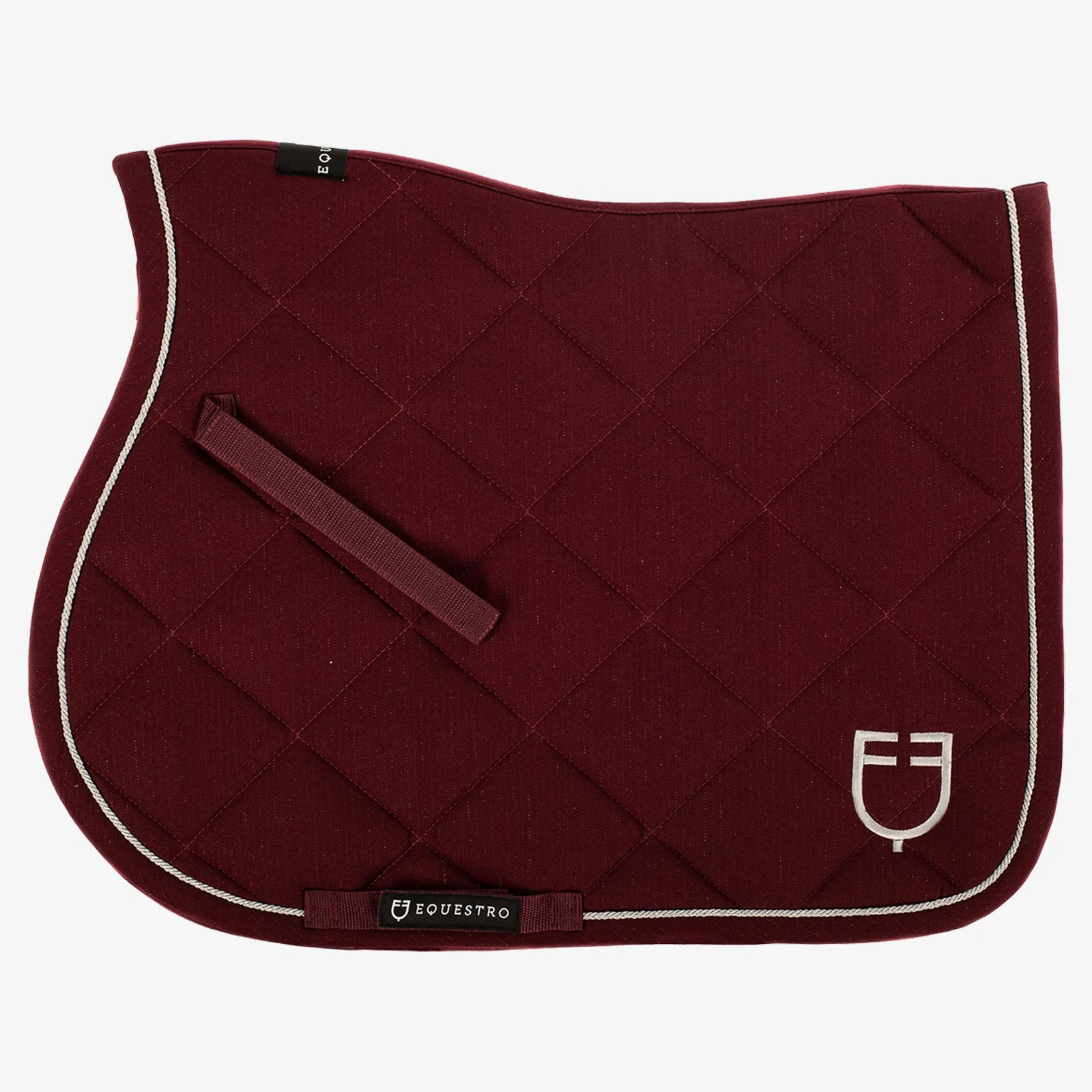Equestro Pony Jumping Saddle Pad In Cotton With Logo - Image 17