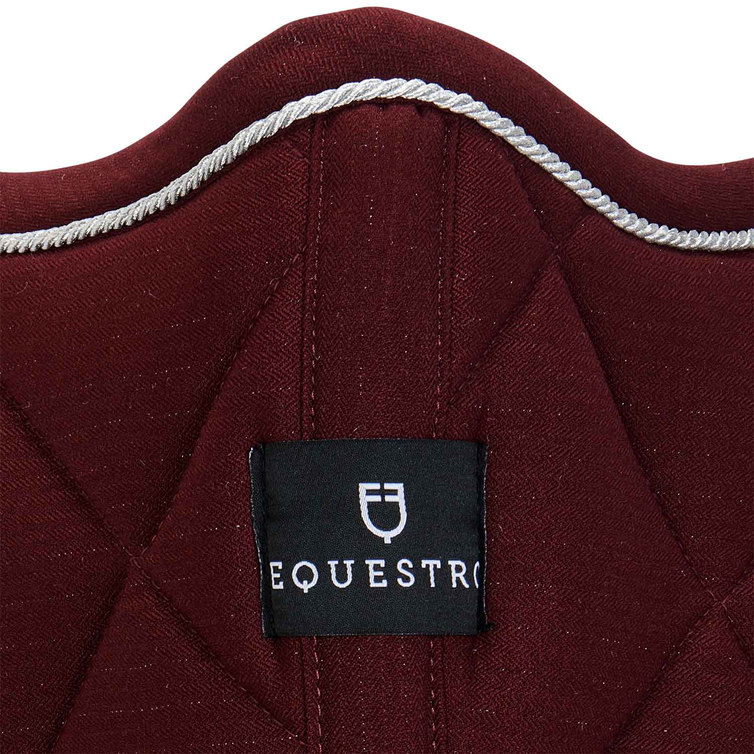 Equestro Pony Jumping Saddle Pad In Cotton With Trimmings - Image 4