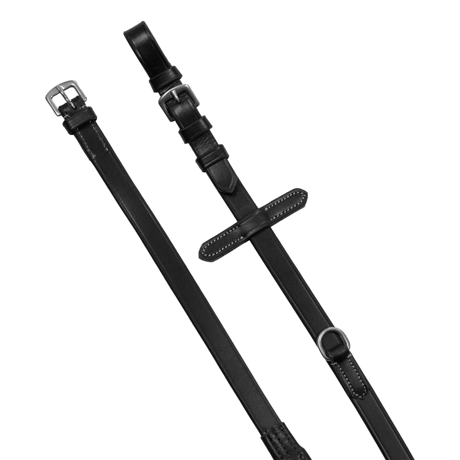 Equestro Reins With Leather And Rubber Martingale - Image 6