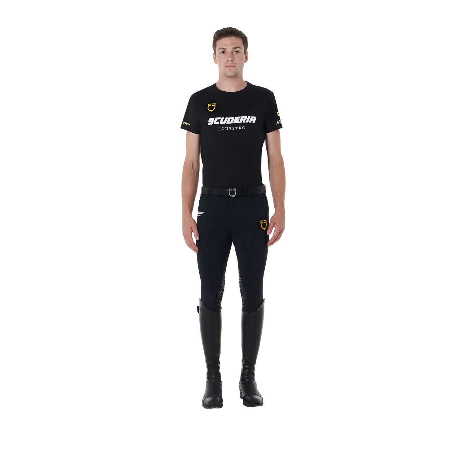 Equestro Scuderia Equestro Men's Stretch Cotton T-Shirt - Image 6