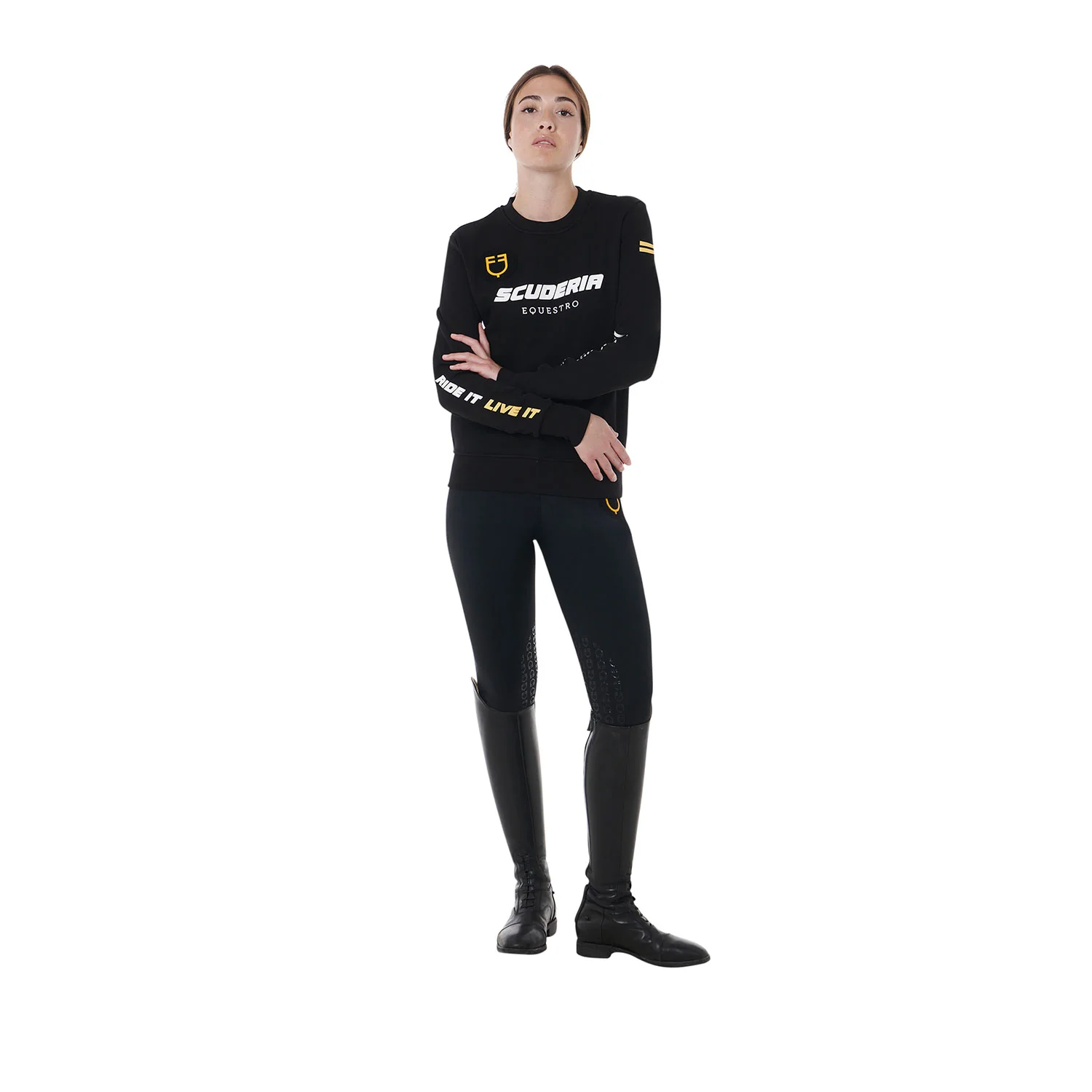 Equestro Scuderia Equestro Women's Crewneck Sweatshirt - Image 5
