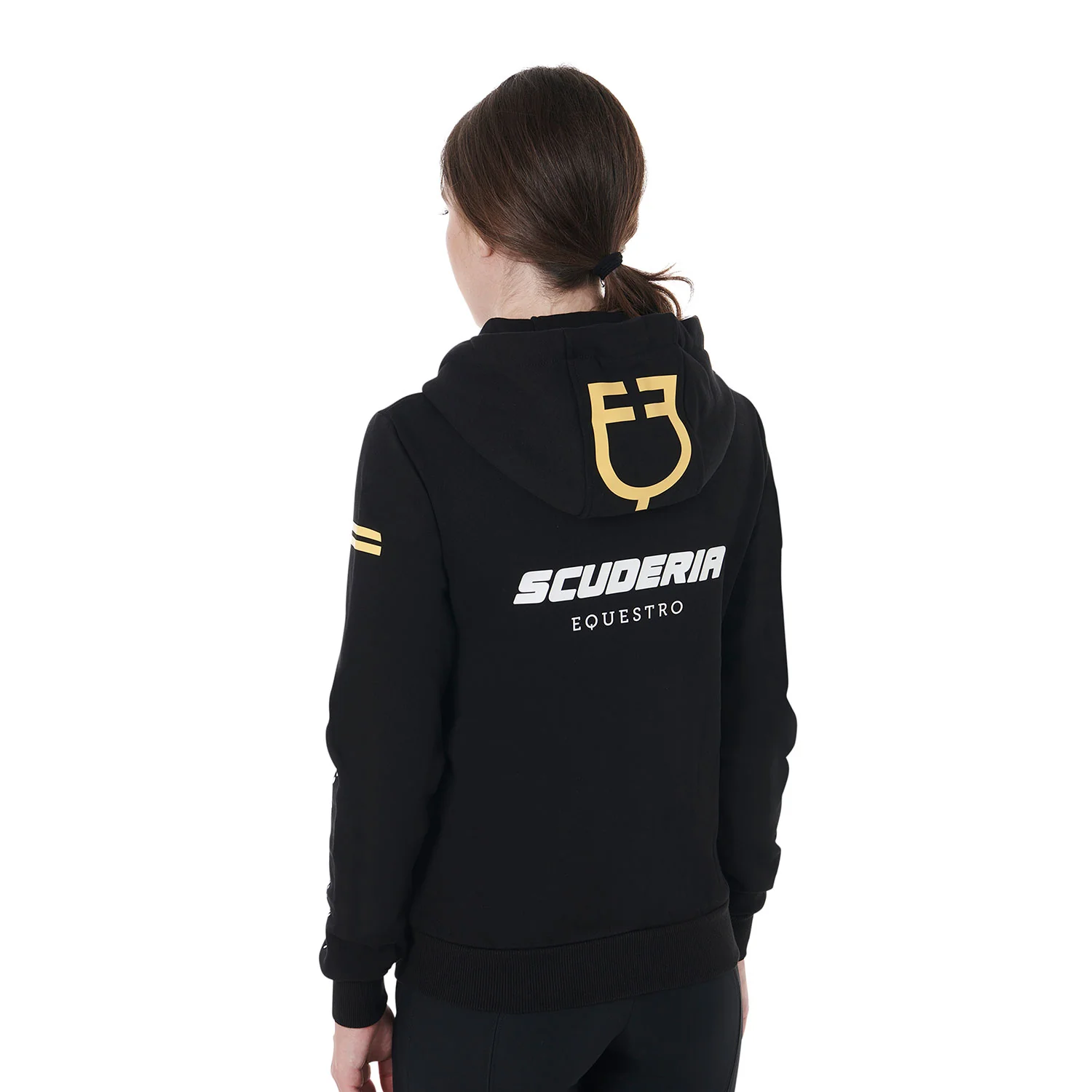 Equestro Scuderia Equestro Women's Hooded Sweatshirt French Terry - Image 2