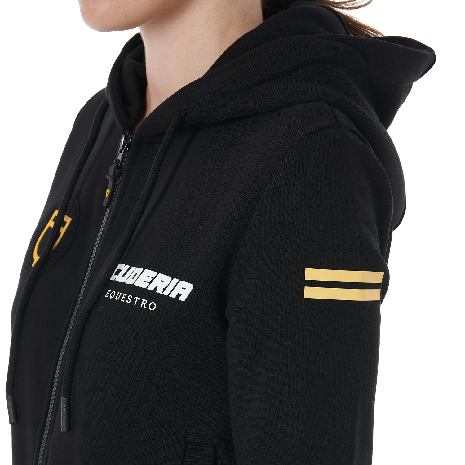 Equestro Scuderia Equestro Women's Hooded Sweatshirt French Terry - Image 4