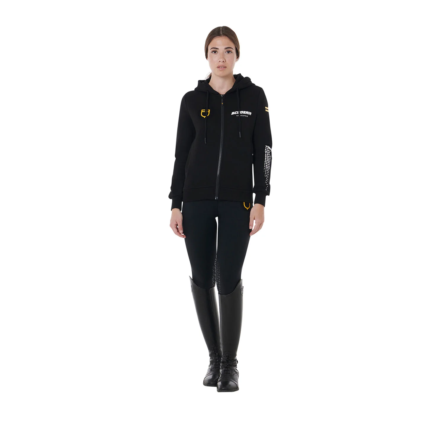 Equestro Scuderia Equestro Women's Hooded Sweatshirt French Terry - Image 7