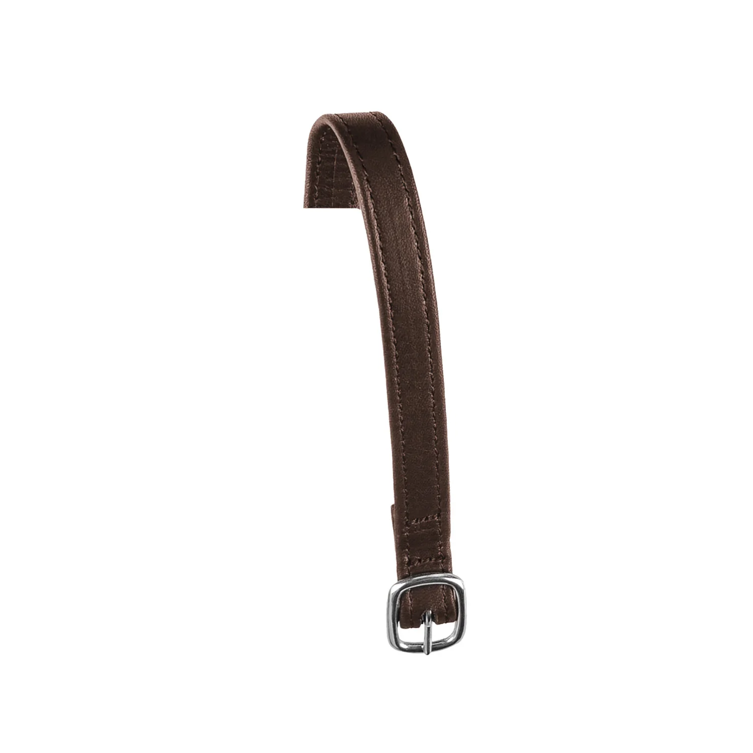 Equestro Spur Straps In Double Leather And Silver Buckle - Image 3
