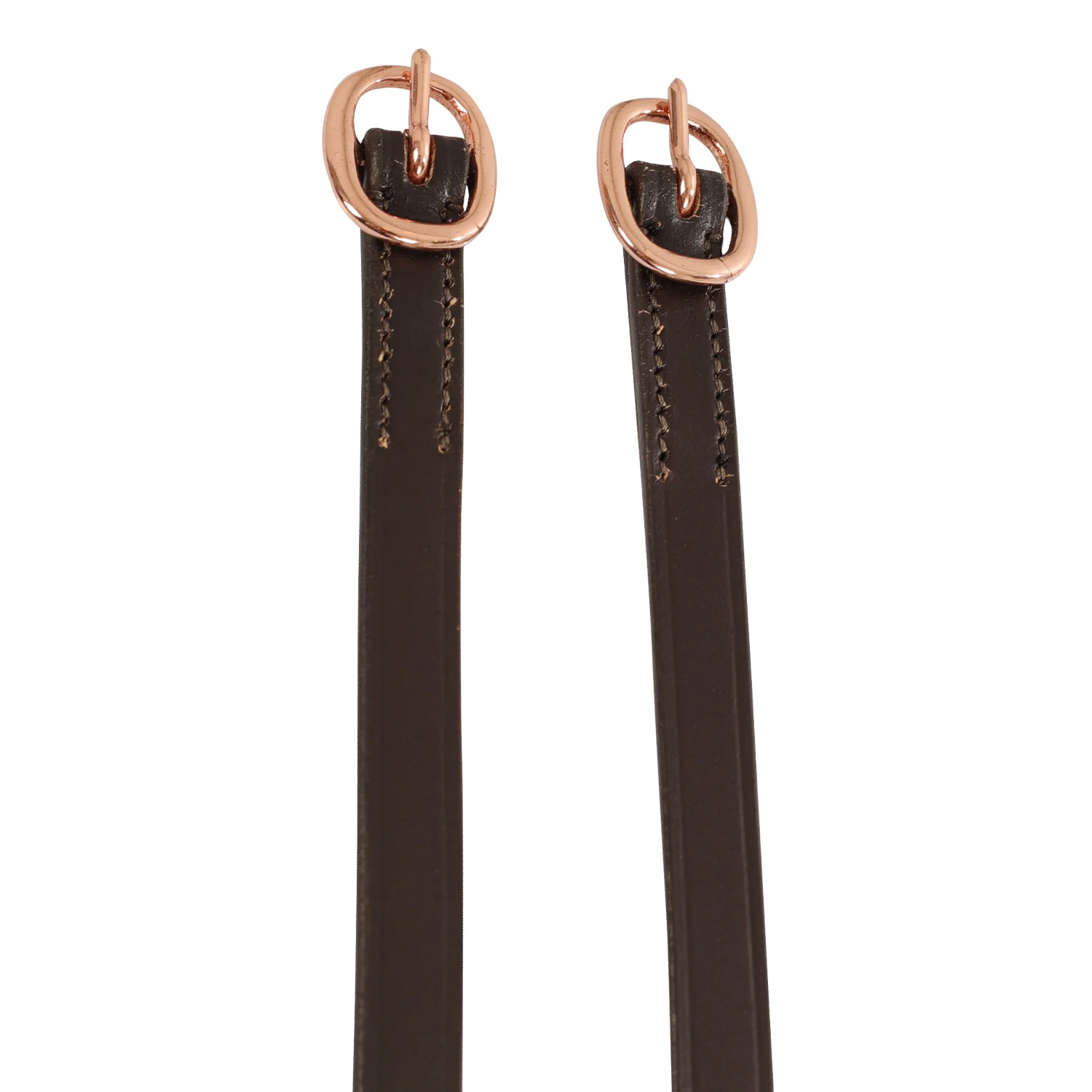 Equestro Spur Straps In Leather And Rose Gold Buckle - Image 7
