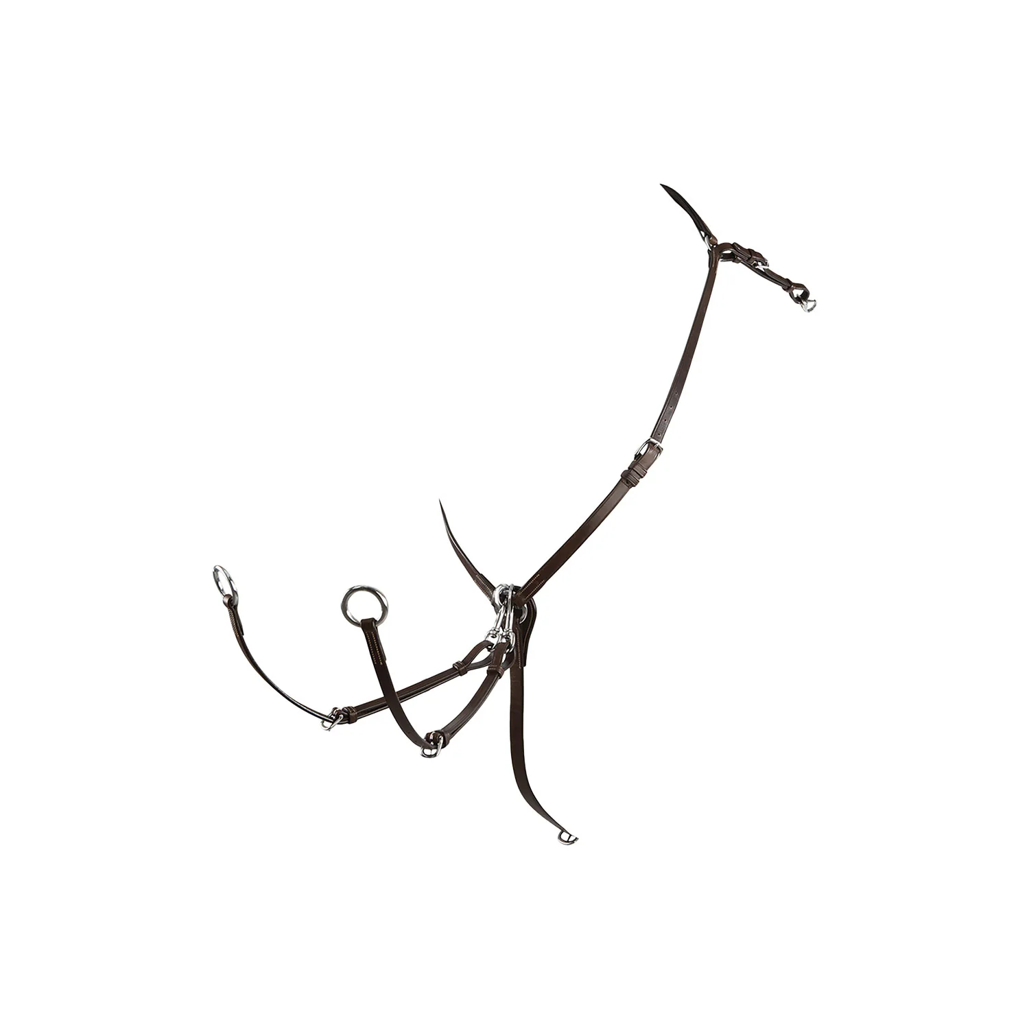 Equestro Tanned Leather Fork Hunting Breastplate - Image 3