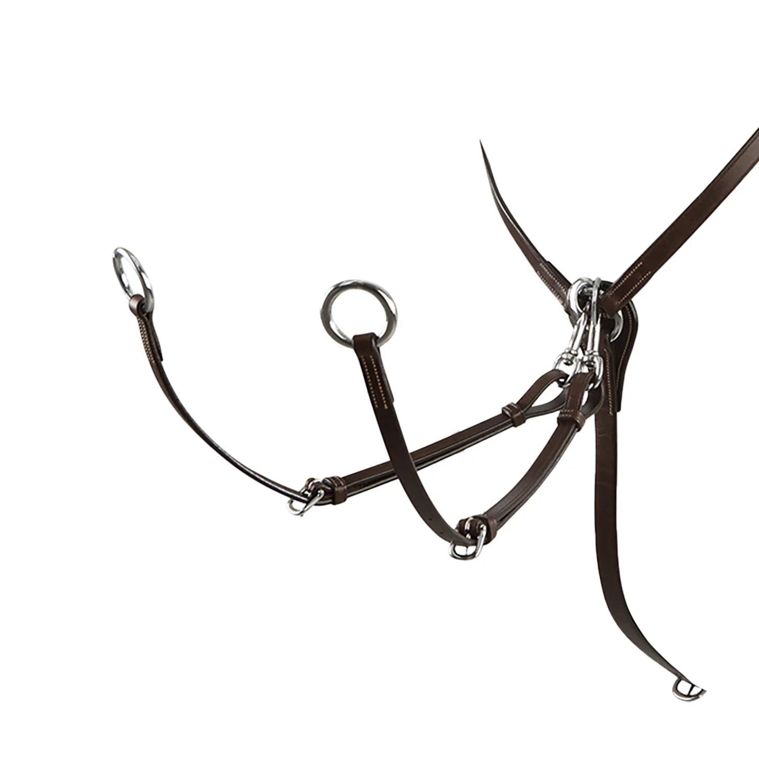Equestro Tanned Leather Fork Hunting Breastplate - Image 4