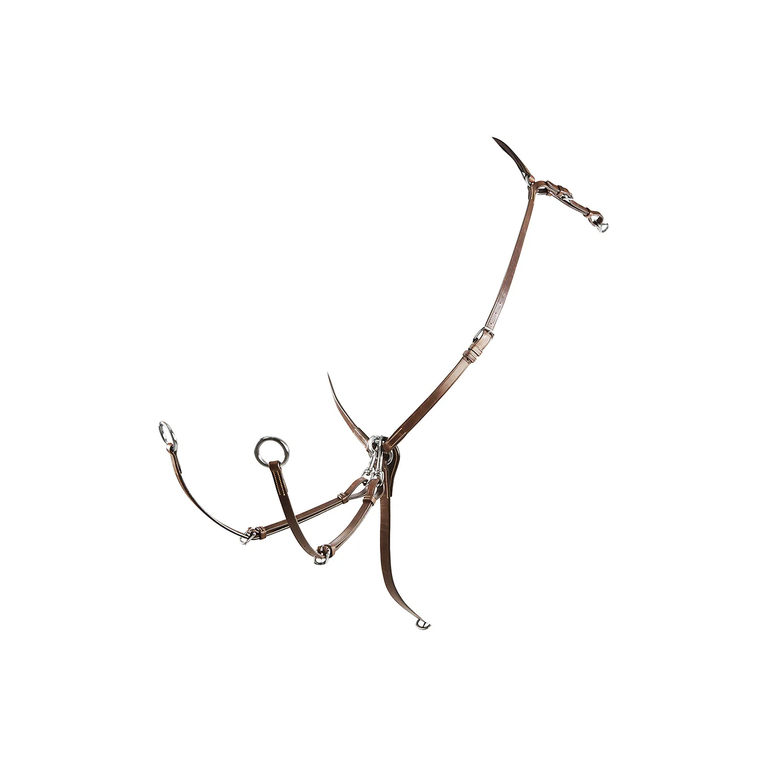 Equestro Tanned Leather Fork Hunting Breastplate - Image 5