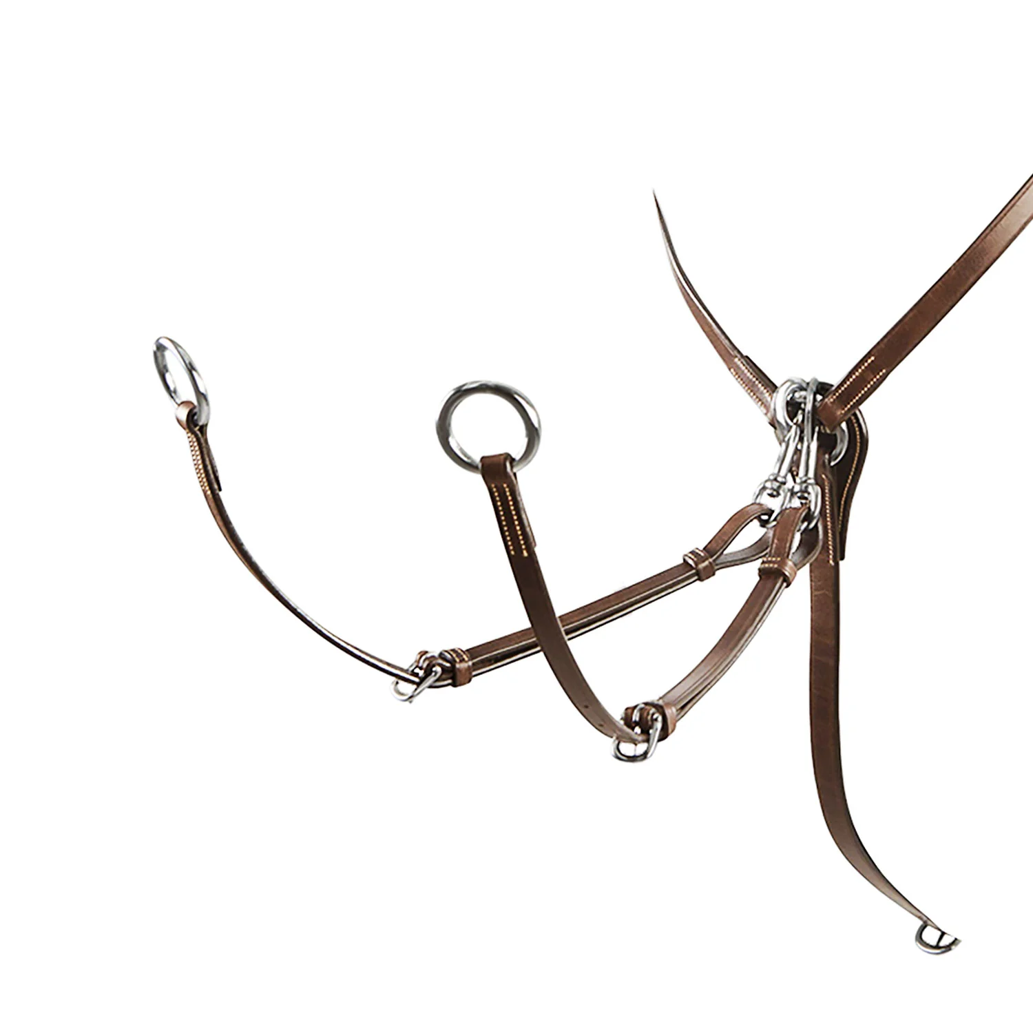 Equestro Tanned Leather Fork Hunting Breastplate - Image 6