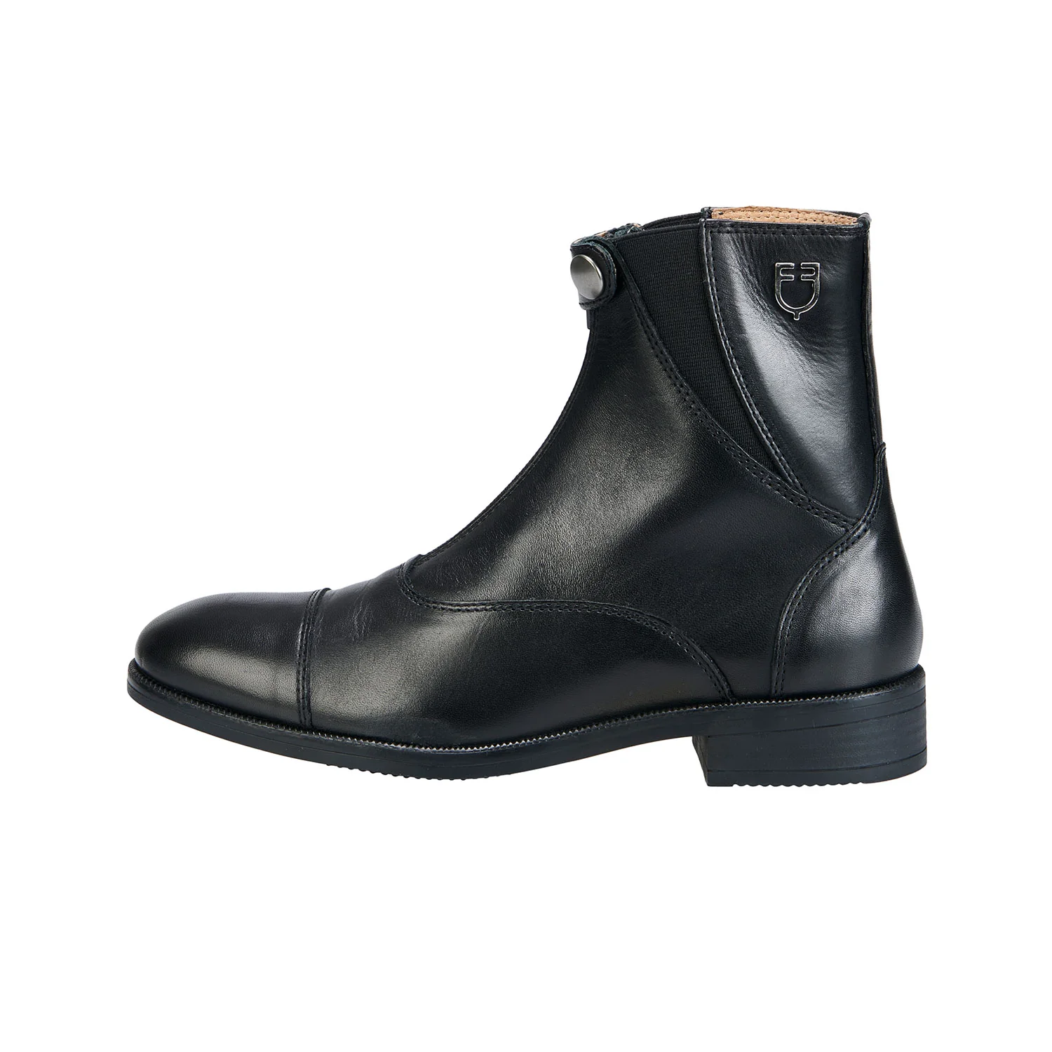 Equestro Unisex Ankle Boots With Front Zip Maximum Comfort