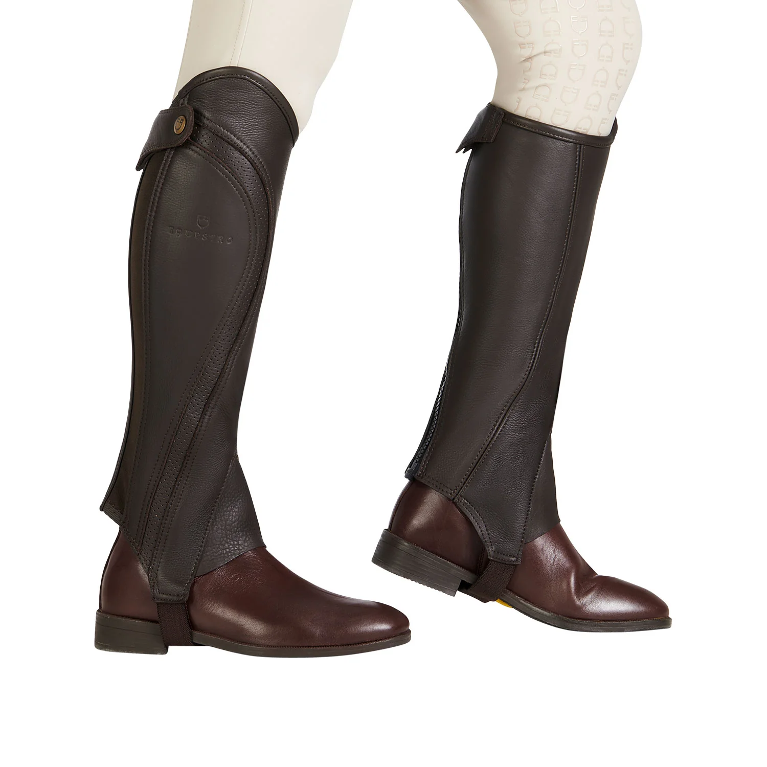 Equestro Unisex Gaiters Perforated Leather Maximum Comfort - Image 18