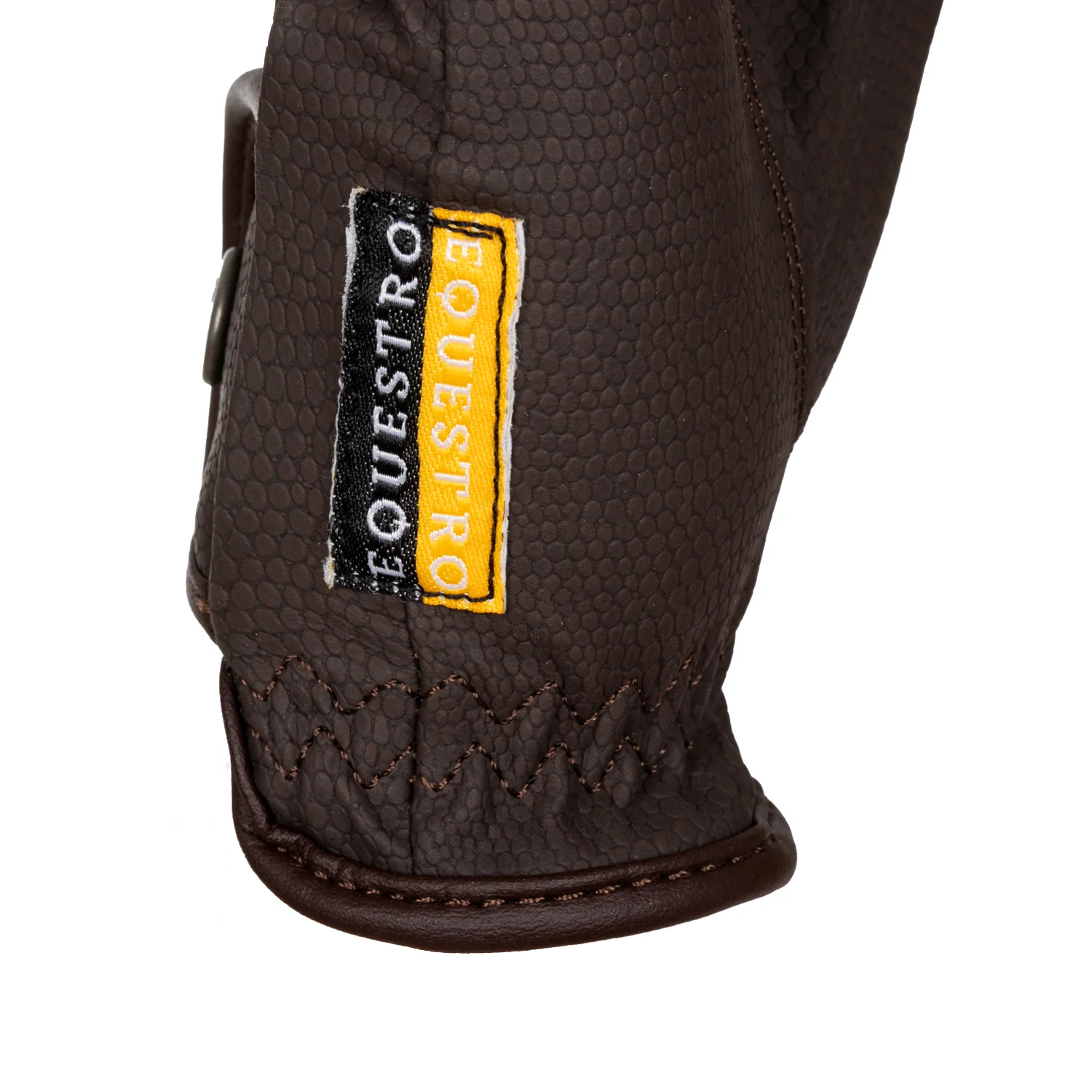 Equestro Unisex Gloves In Soft Synthetic Leather With Velcro Fastening - Image 10