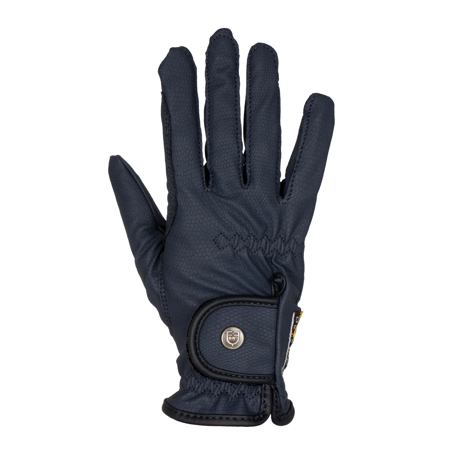 Equestro Unisex Gloves In Soft Synthetic Leather With Velcro Fastening - Image 11