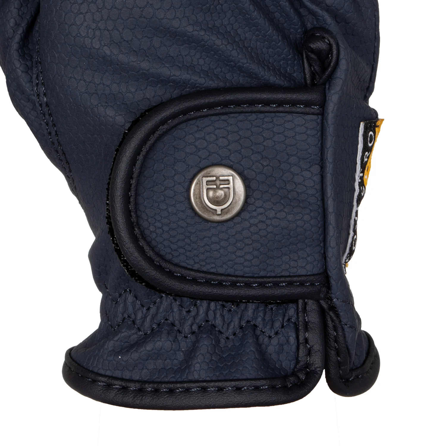 Equestro Unisex Gloves In Soft Synthetic Leather With Velcro Fastening - Image 12