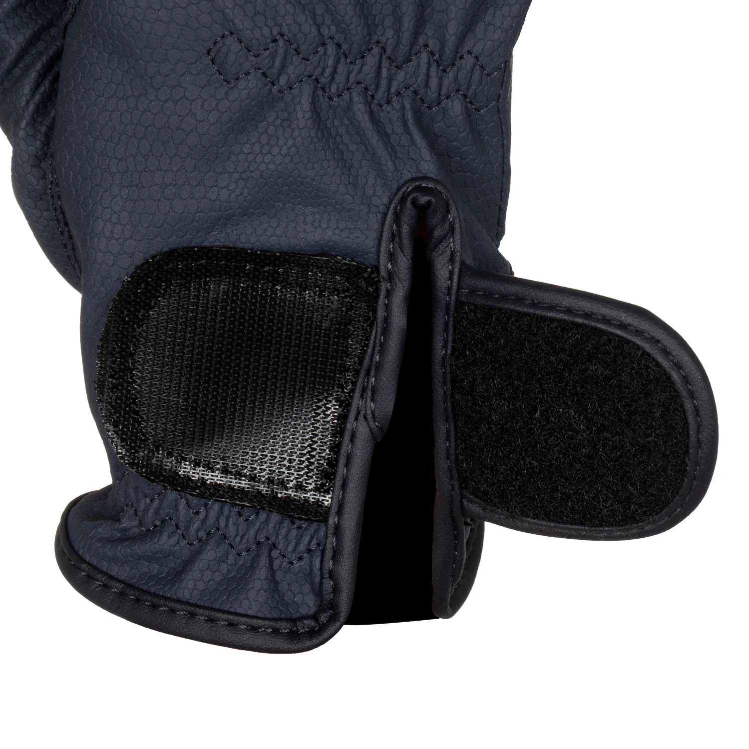 Equestro Unisex Gloves In Soft Synthetic Leather With Velcro Fastening - Image 13