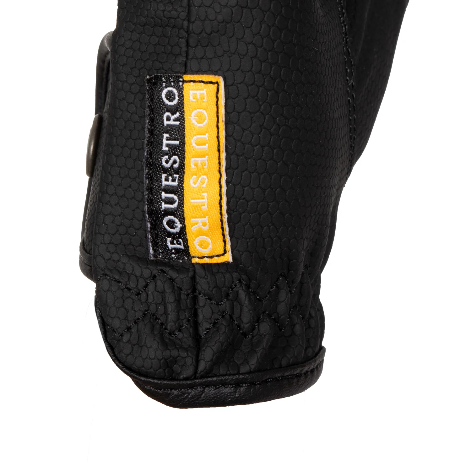 Equestro Unisex Gloves In Soft Synthetic Leather With Velcro Fastening - Image 5