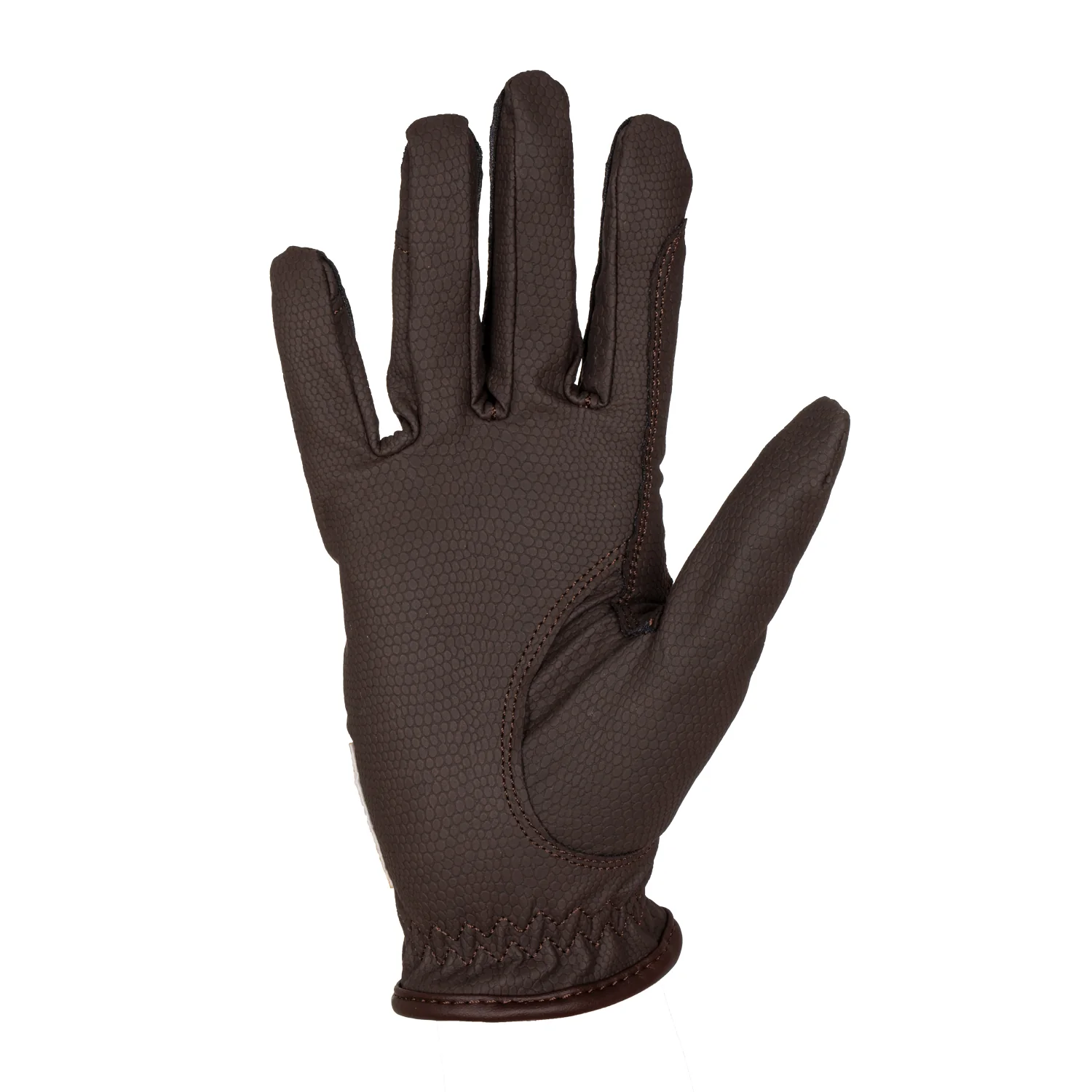 Equestro Unisex Gloves In Soft Synthetic Leather With Velcro Fastening - Image 7