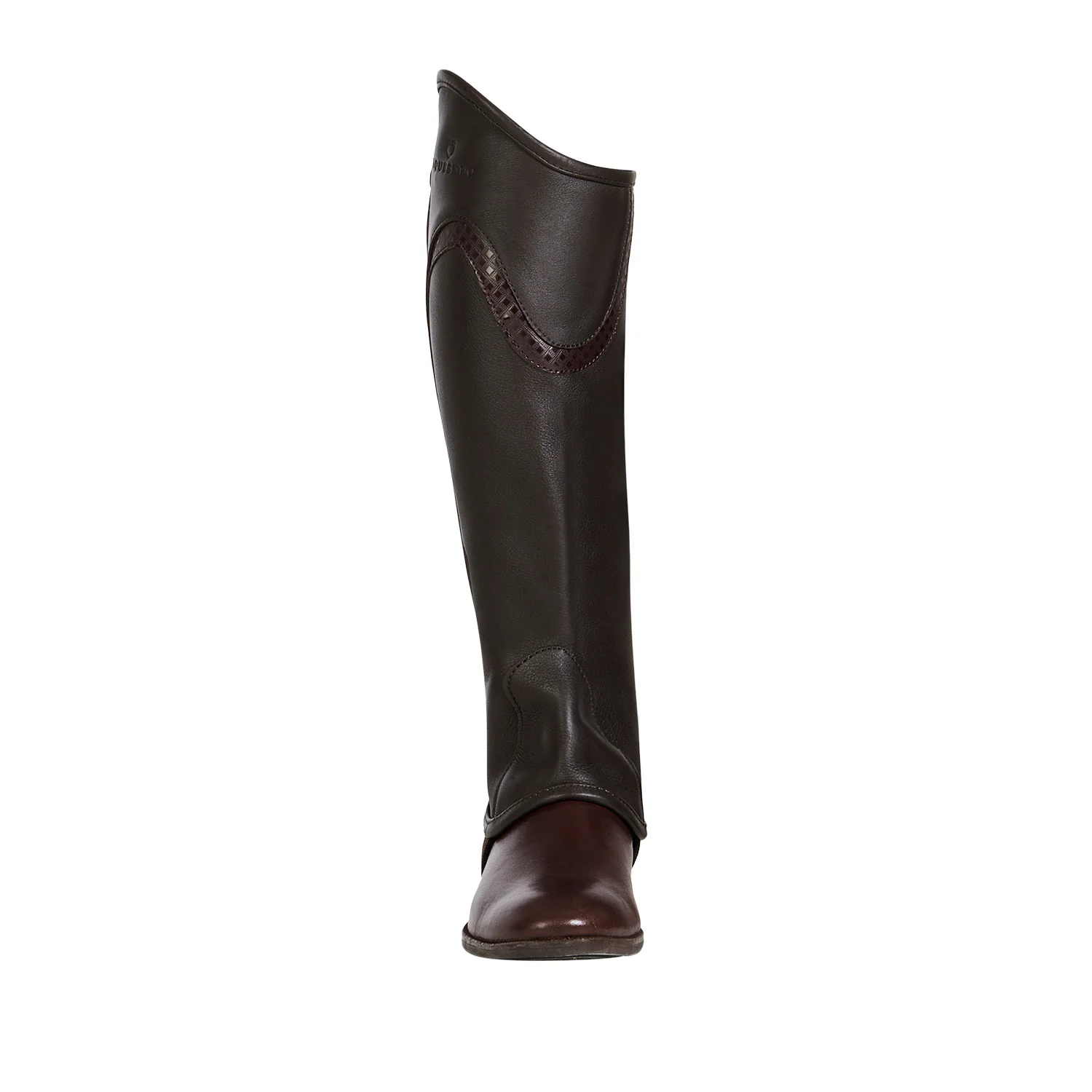 Equestro Unisex Leather Gaiters With Contrasting Profile - Image 12