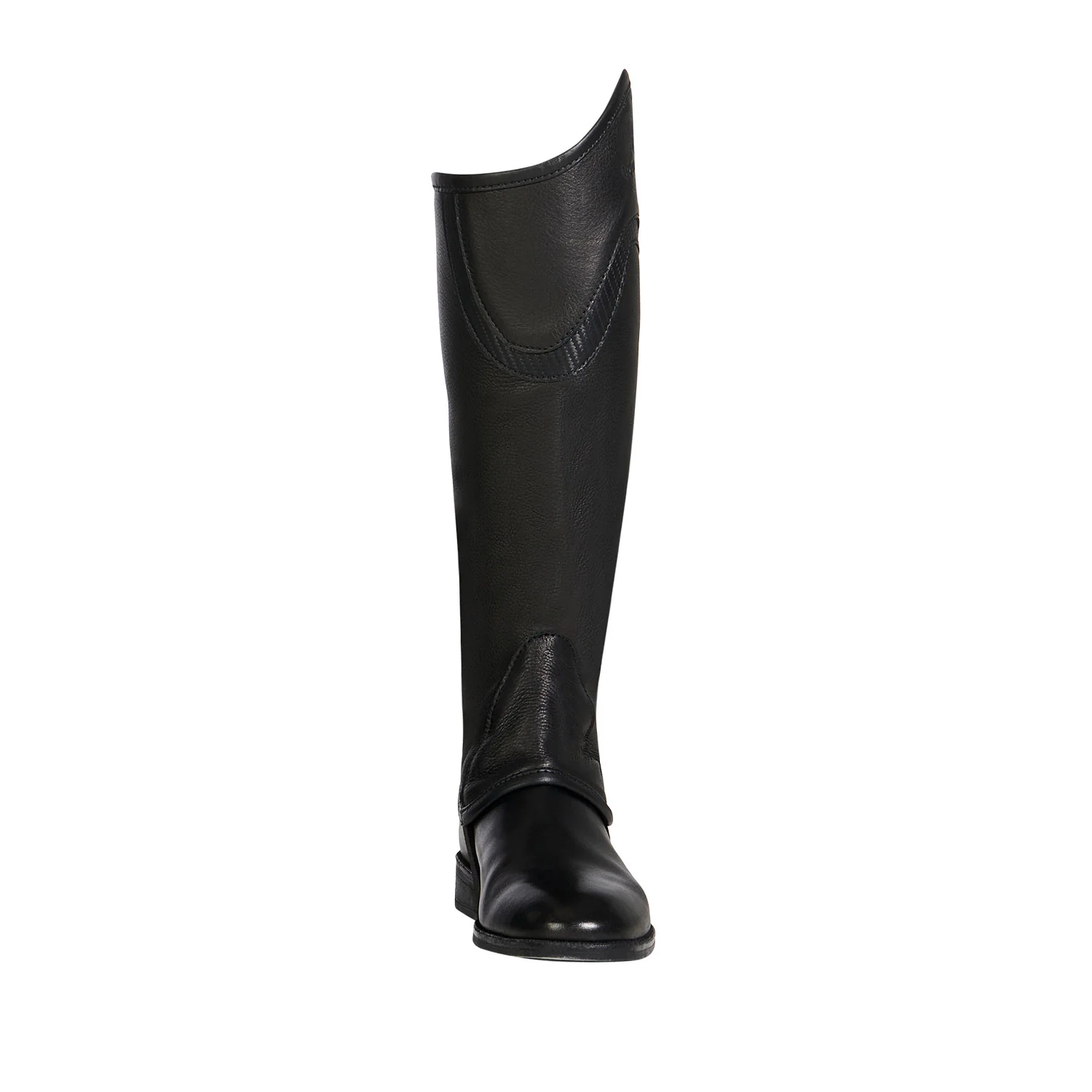 Equestro Unisex Leather Gaiters With Contrasting Profile - Image 3