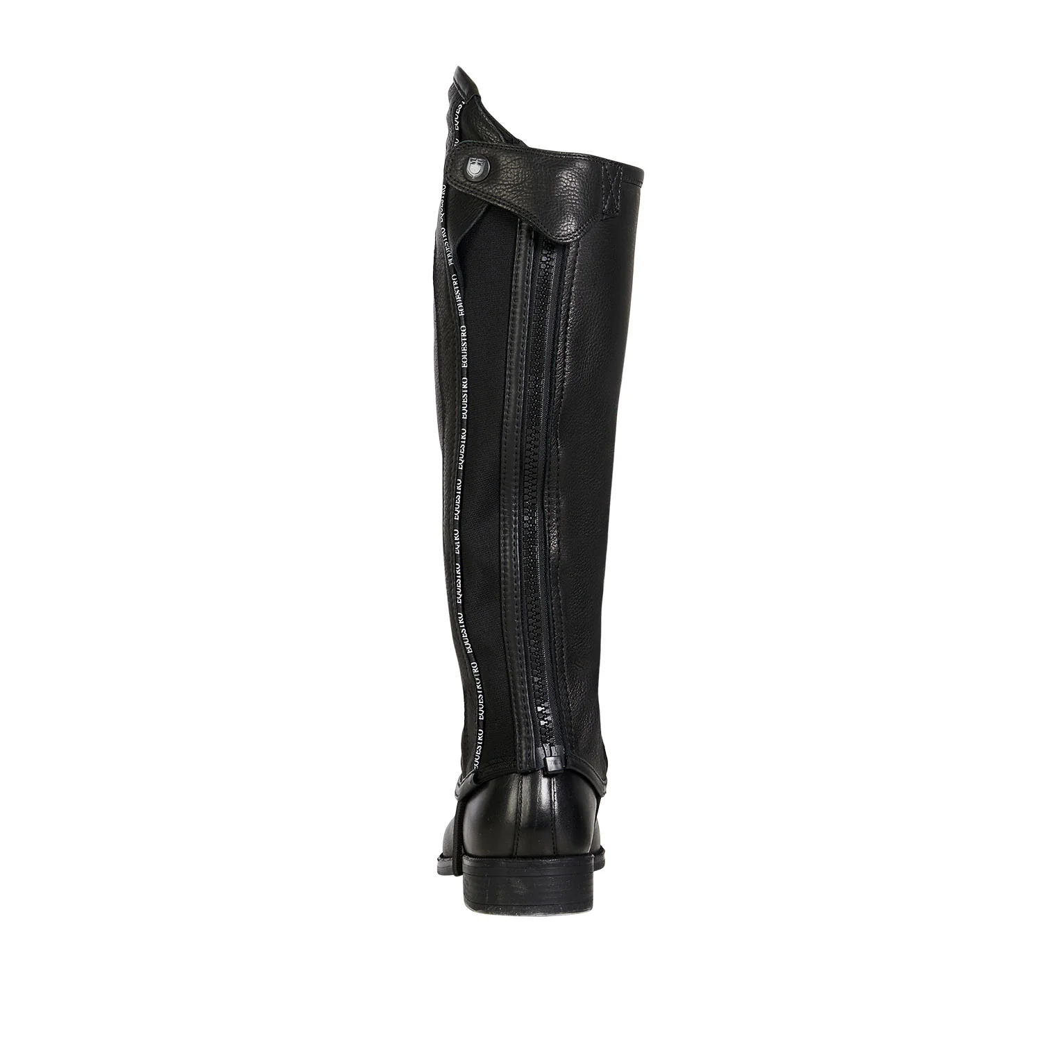 Equestro Unisex Leather Gaiters With Contrasting Profile - Image 4