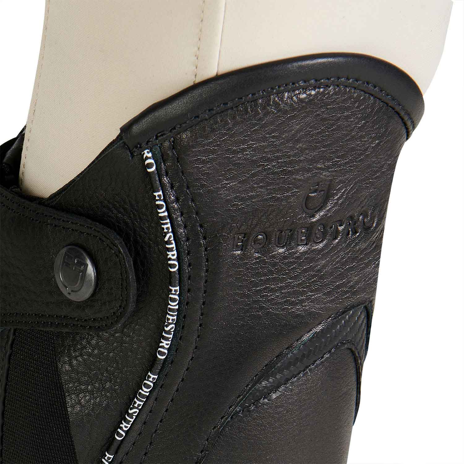 Equestro Unisex Leather Gaiters With Contrasting Profile - Image 5