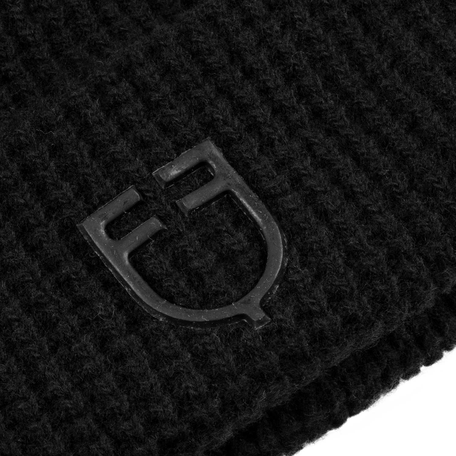 Equestro Unisex Ribbed Wool Beanie With Logo - Image 3