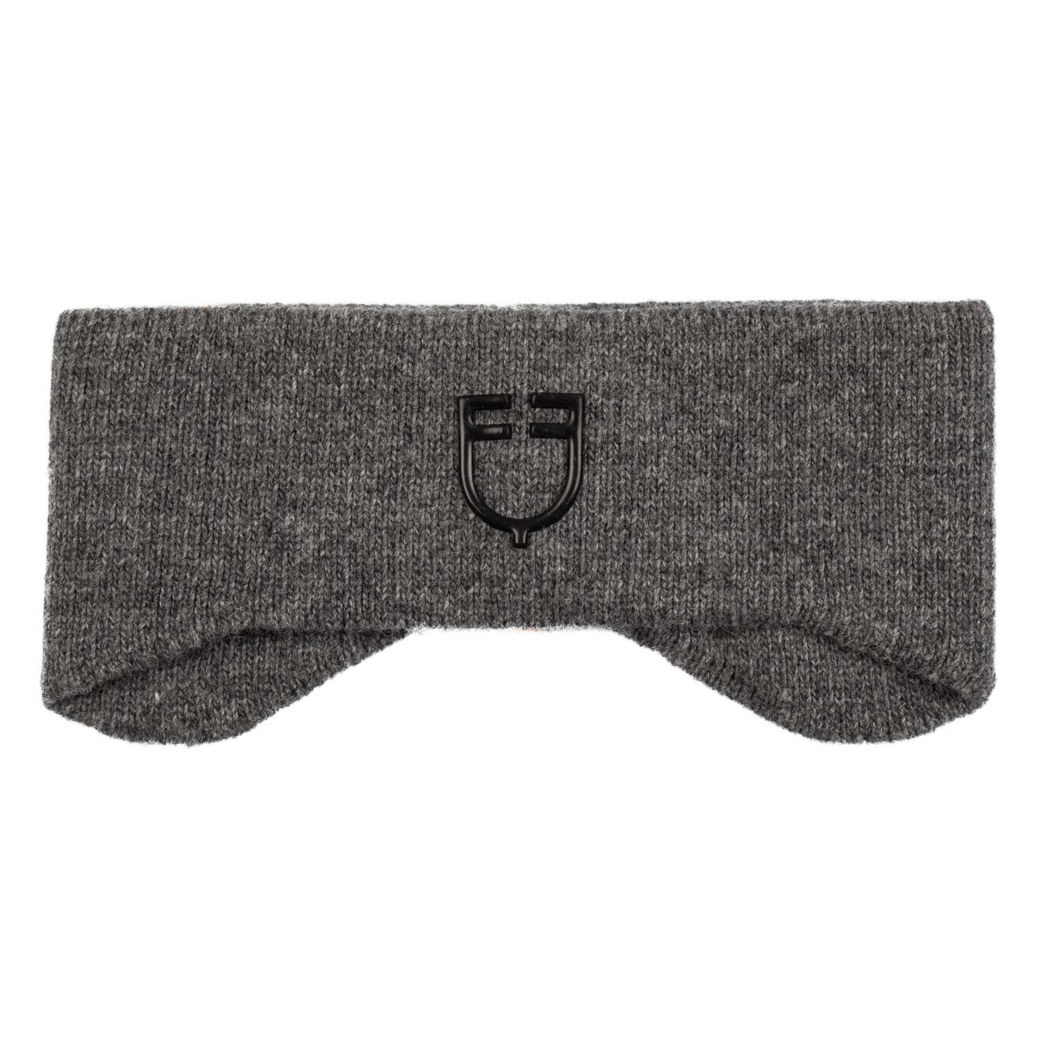 Equestro Unisex Ribbed Wool Earmuff Headband With Logo - Image 5