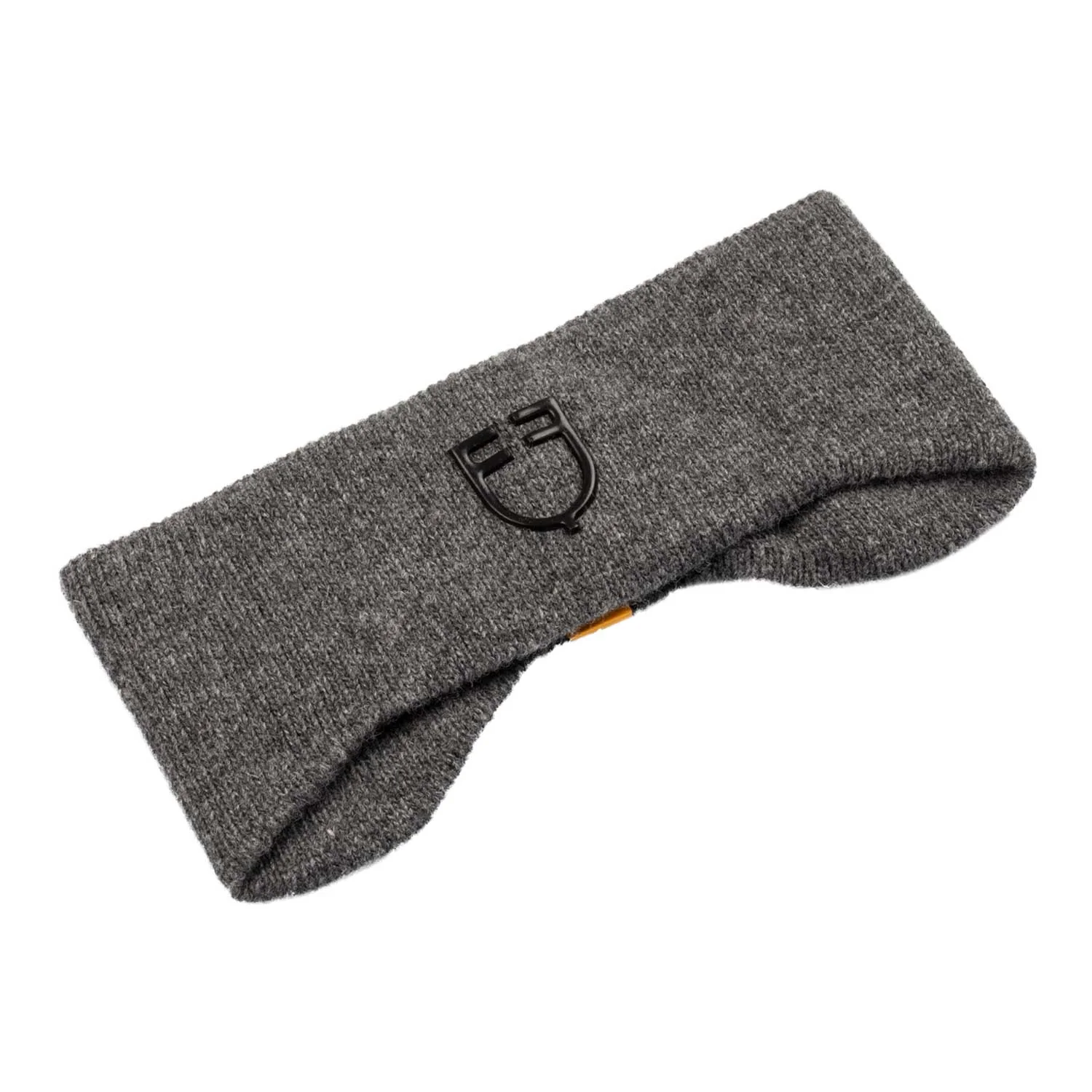 Equestro Unisex Ribbed Wool Earmuff Headband With Logo - Image 6