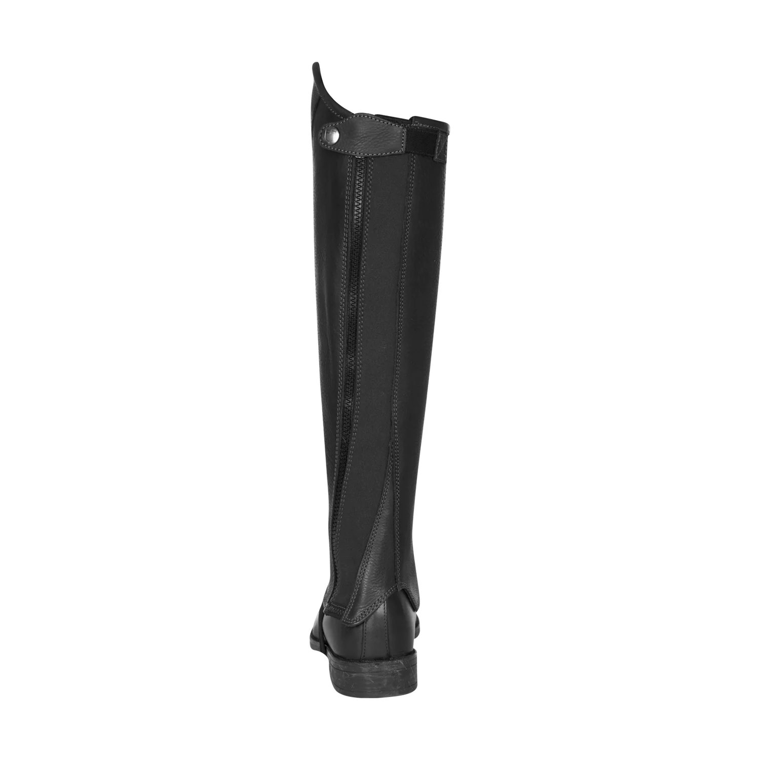 Equestro Unisex Short Leather Gaiters With Side Zip - Image 3