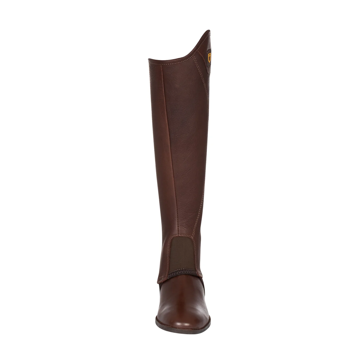 Equestro Unisex Short Leather Gaiters With Side Zip - Image 9
