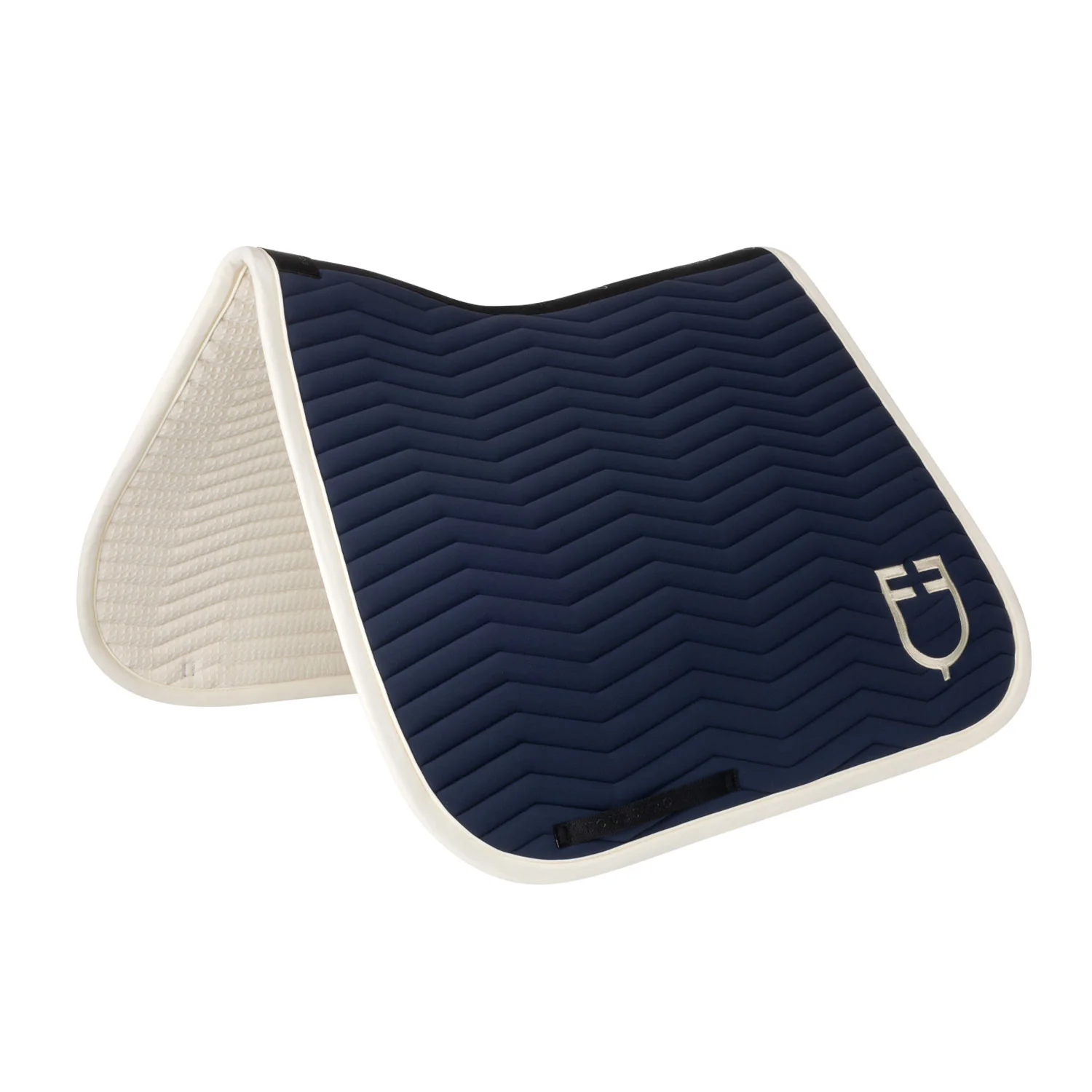 Equestro Wave Quilting Dressage Saddle Pad In Technical Fabric - Image 11