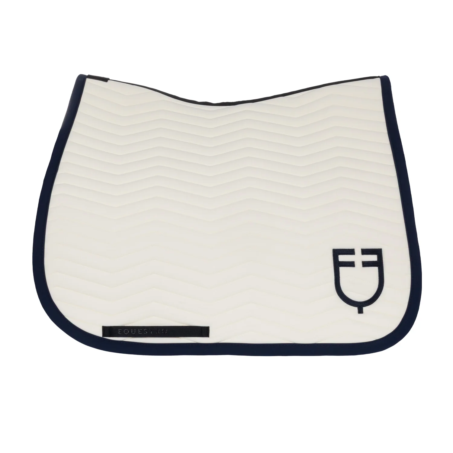 Equestro Wave Quilting Dressage Saddle Pad In Technical Fabric - Image 2