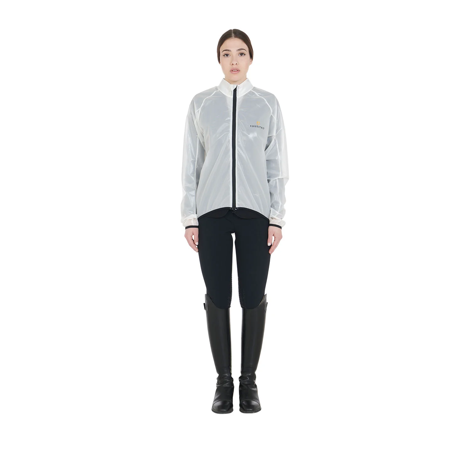 Equestro Windproof And Water-Repellent Unisex Overcoat - Image 13