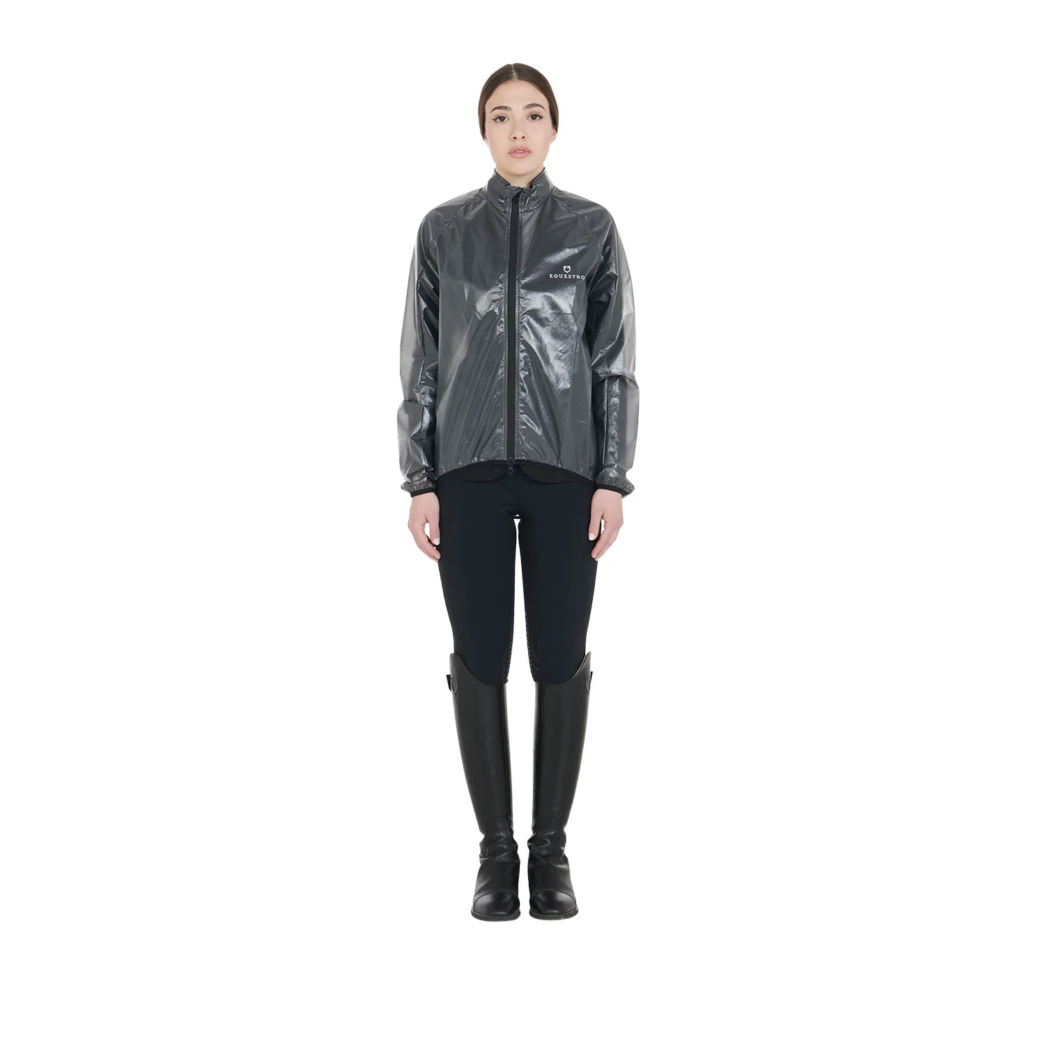 Equestro Windproof And Water-Repellent Unisex Overcoat - Image 7