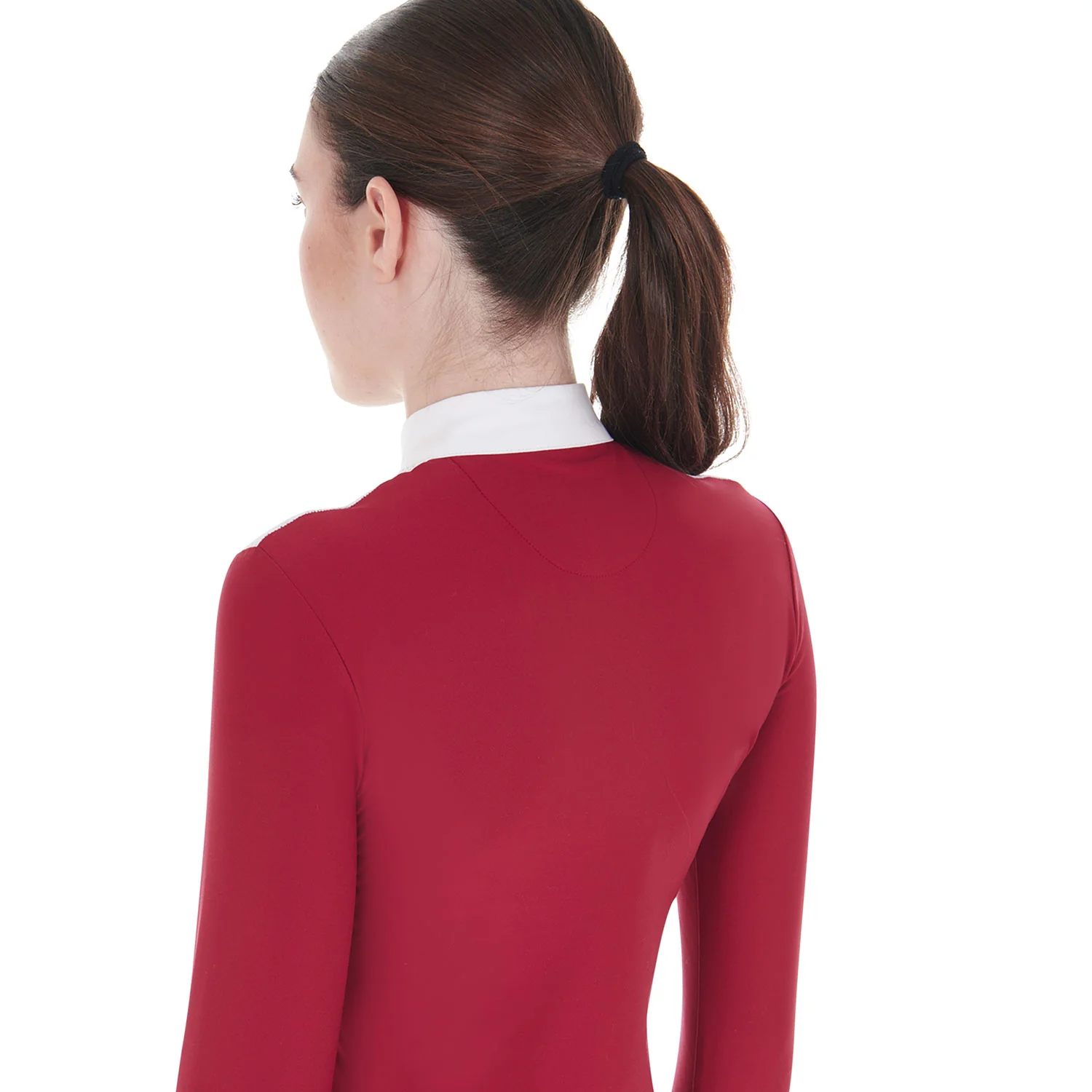 Equestro Women's Competition Polo Shirt In Technical And Mesh Fabric - Image 14