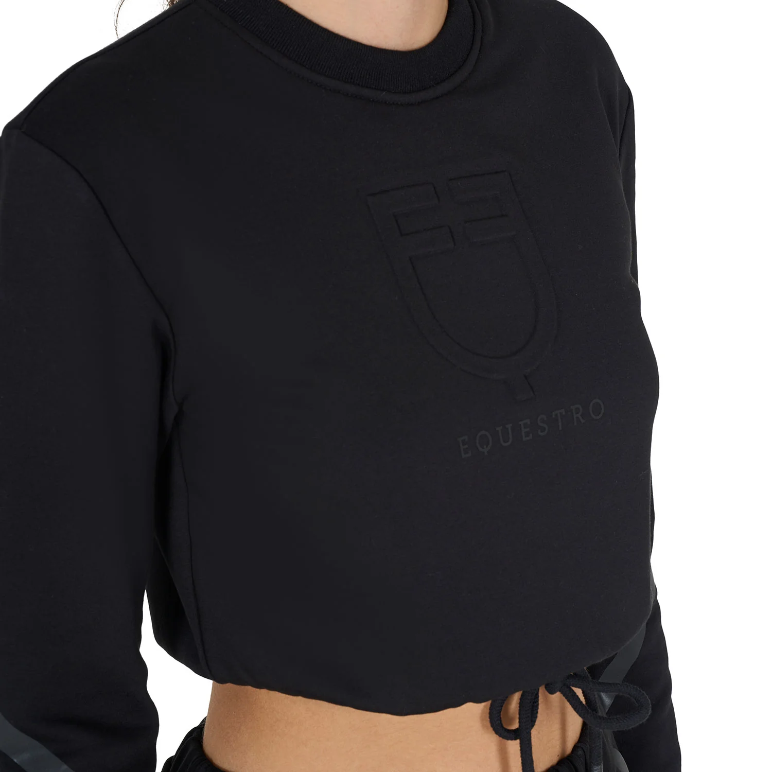 Equestro Women's Cropped Crewneck Sweatshirt - Image 3