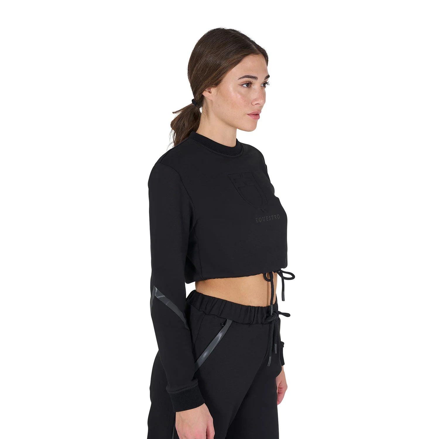 Equestro Women's Cropped Crewneck Sweatshirt - Image 4
