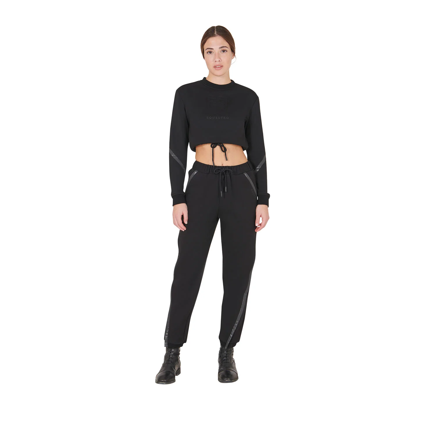 Equestro Women's Cropped Crewneck Sweatshirt - Image 6