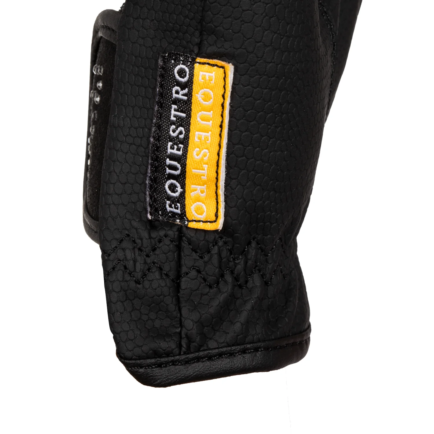 Equestro Women's Gloves In Soft Technical Fabric With Glitter Logo - Image 5