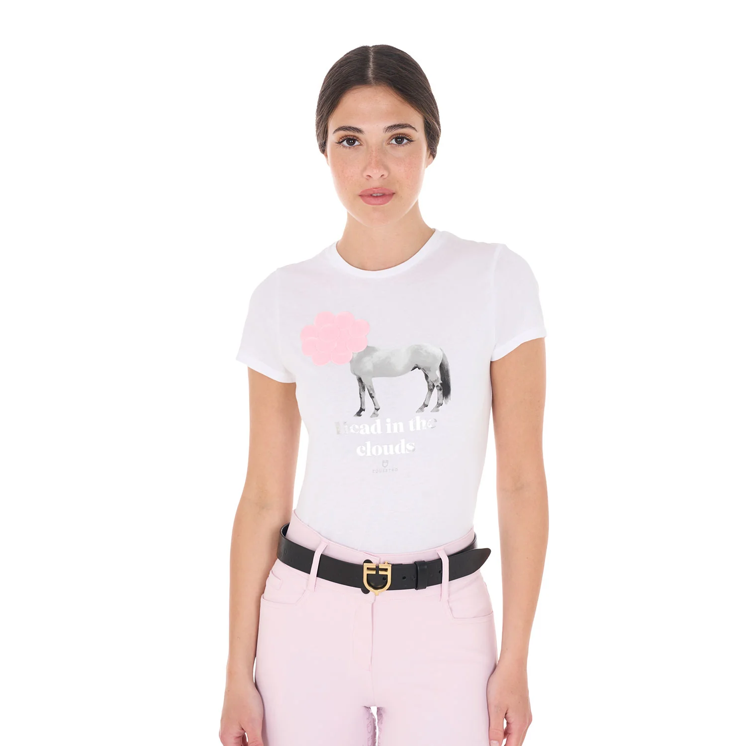 Equestro Women's Head In The Clouds Cotton T-Shirt - Image 5