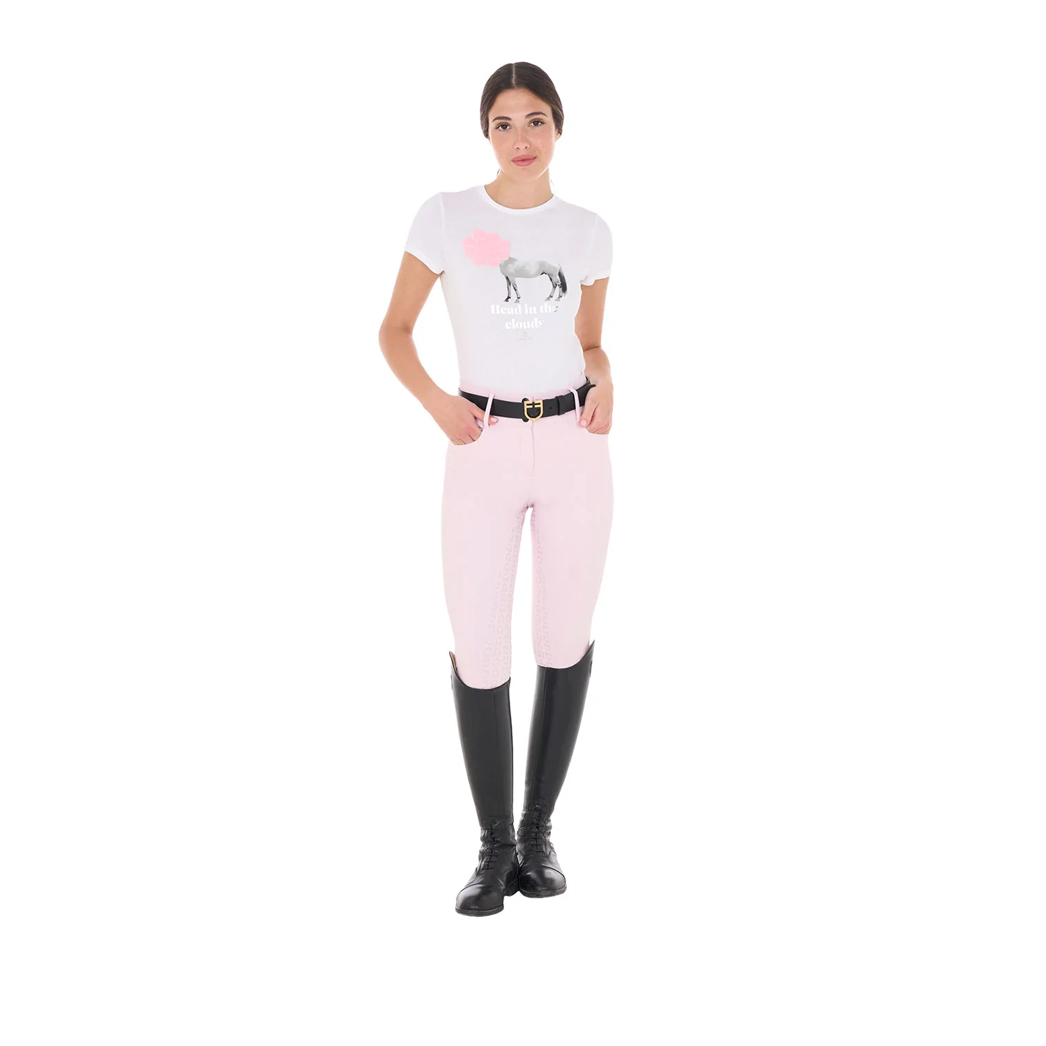 Equestro Women's Head In The Clouds Cotton T-Shirt - Image 9