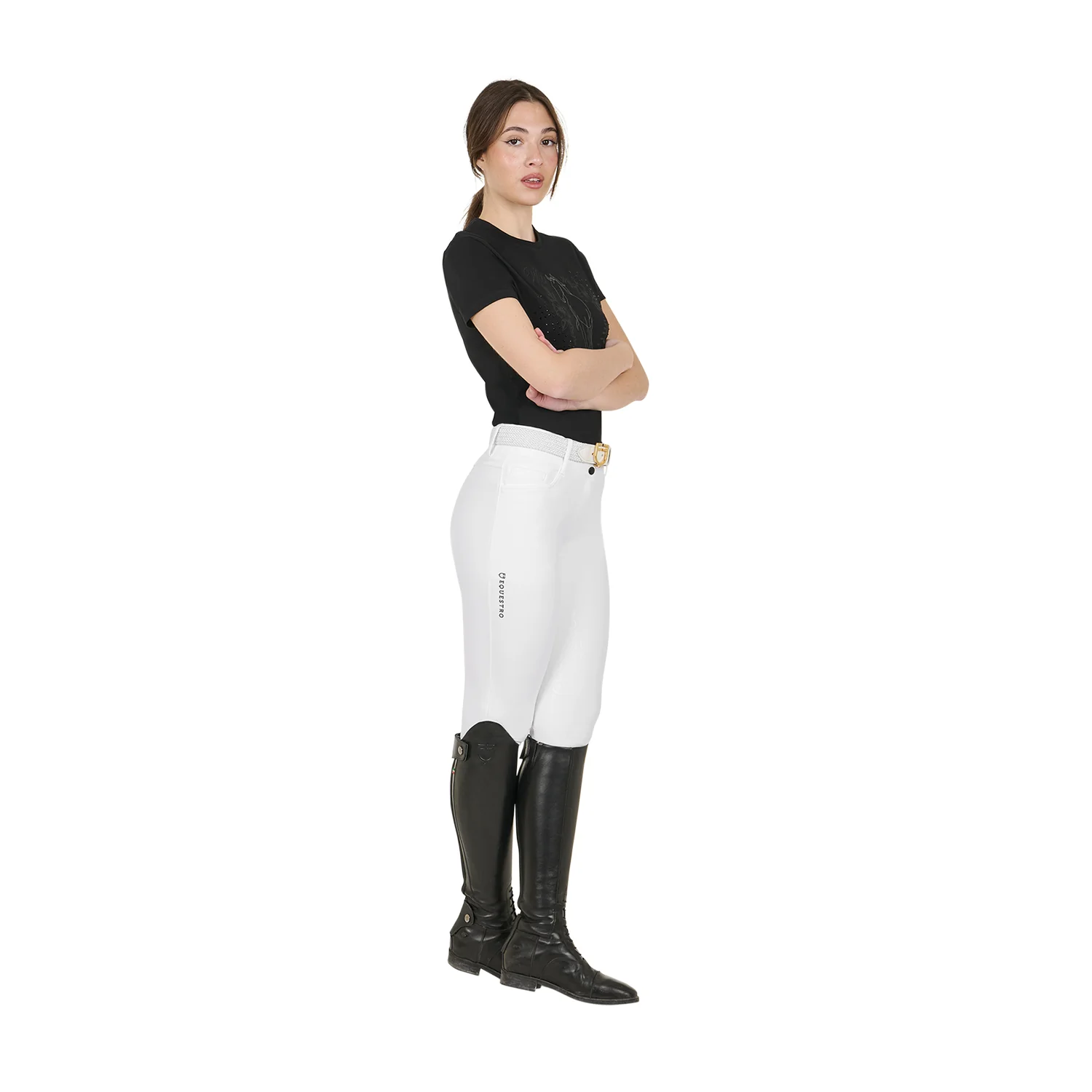 Equestro Women's High-Waisted Full Grip Breeches - Image 34