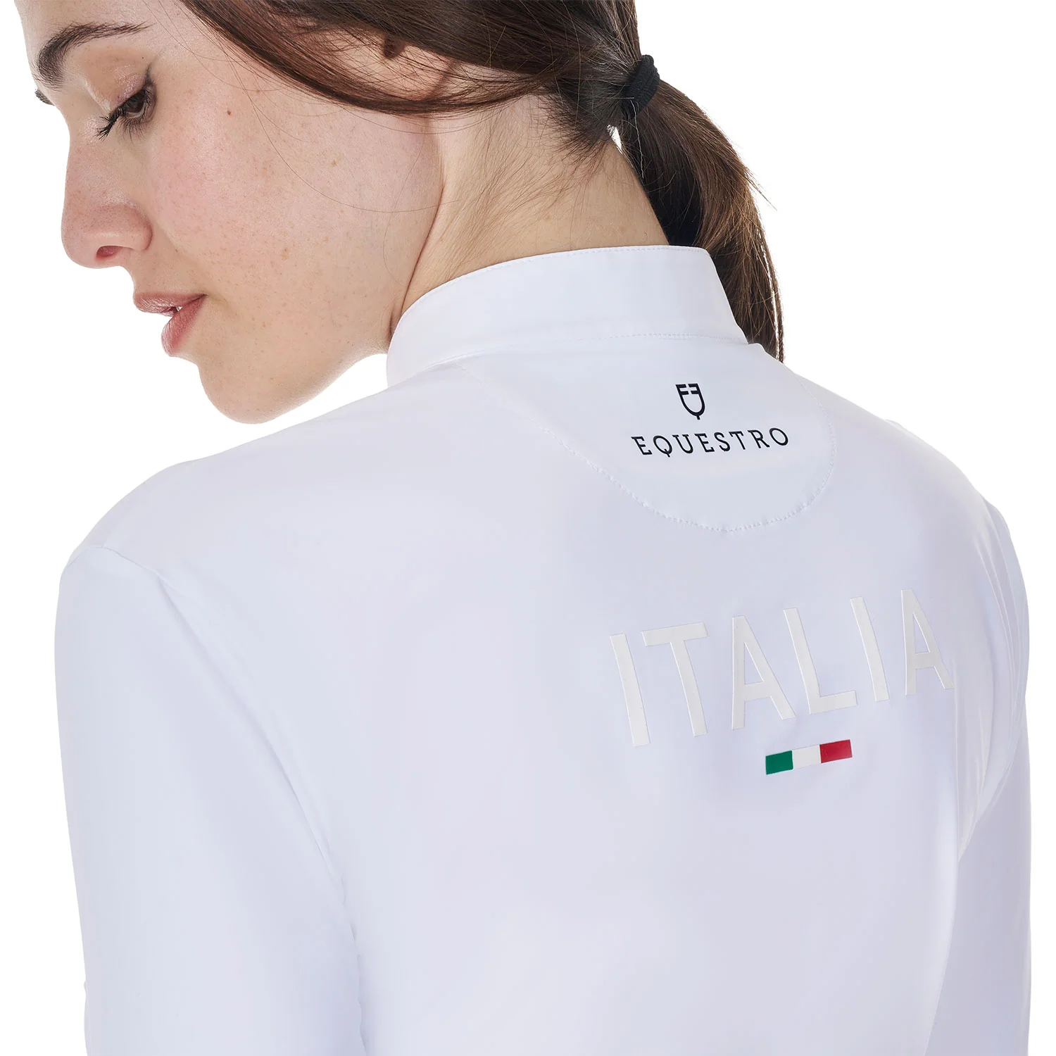 Equestro Women's Long-Sleeved Competition Polo Shirt Equestro X Fise - Image 2