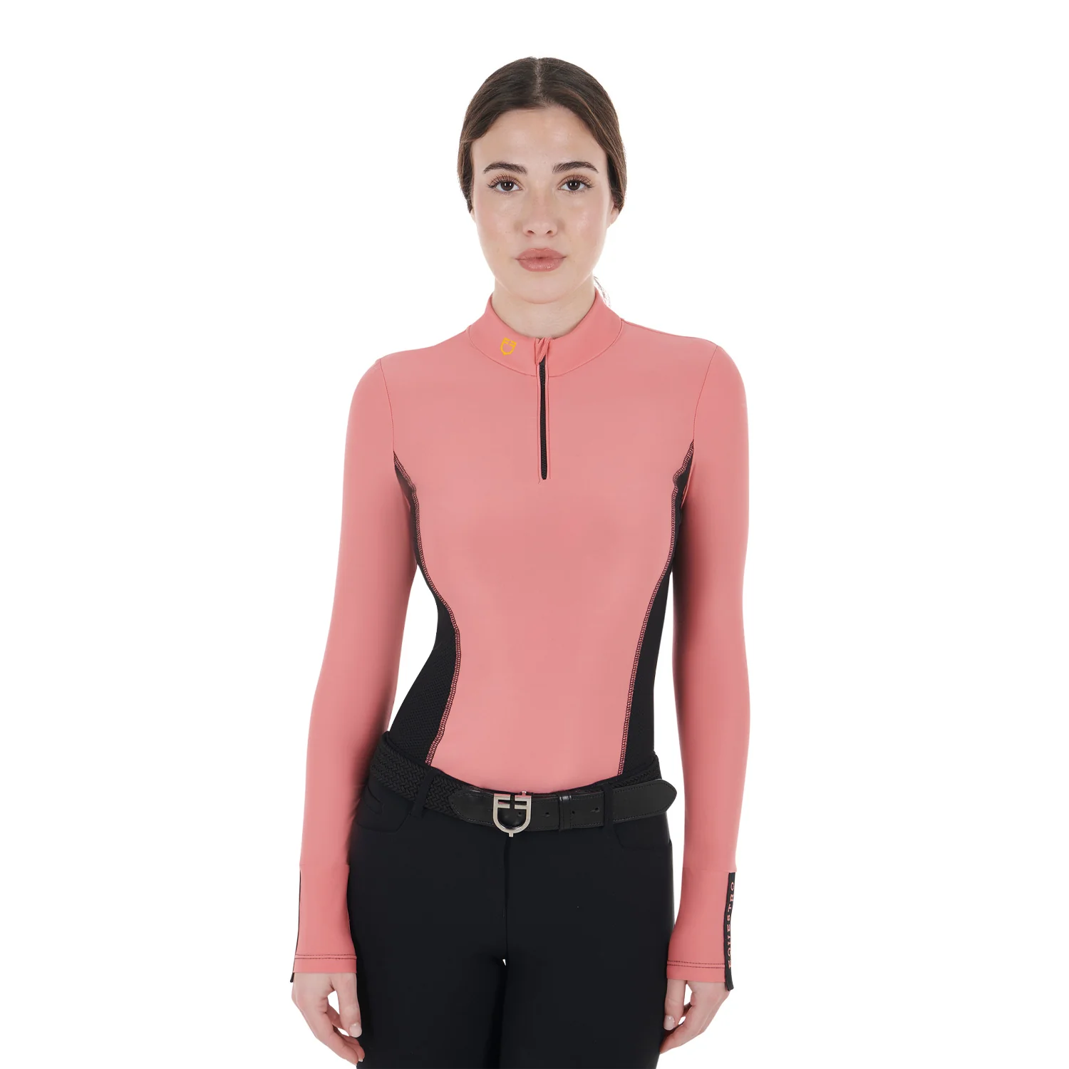 Equestro Women's Long-Sleeved Training Technical Polo Shirt - Image 20