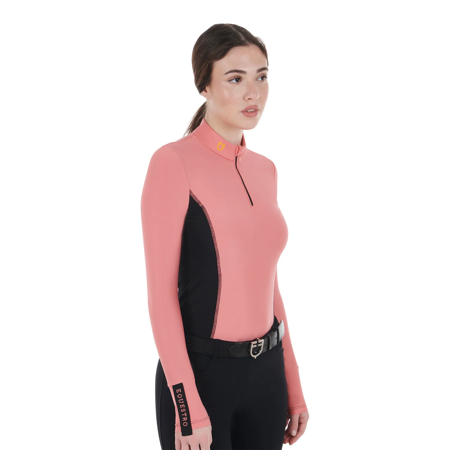 Equestro Women's Long-Sleeved Training Technical Polo Shirt - Image 23