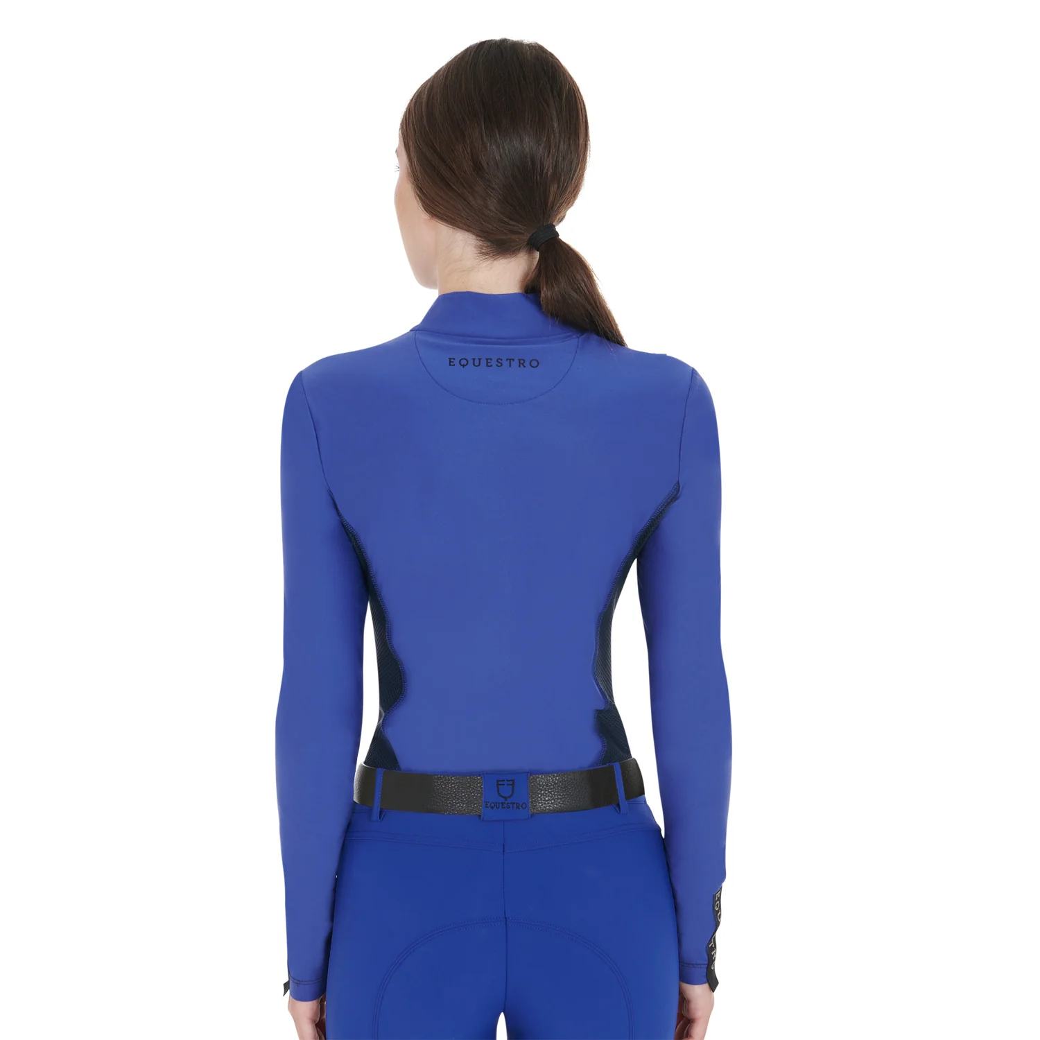 Equestro Women's Long-Sleeved Training Technical Polo Shirt - Image 38