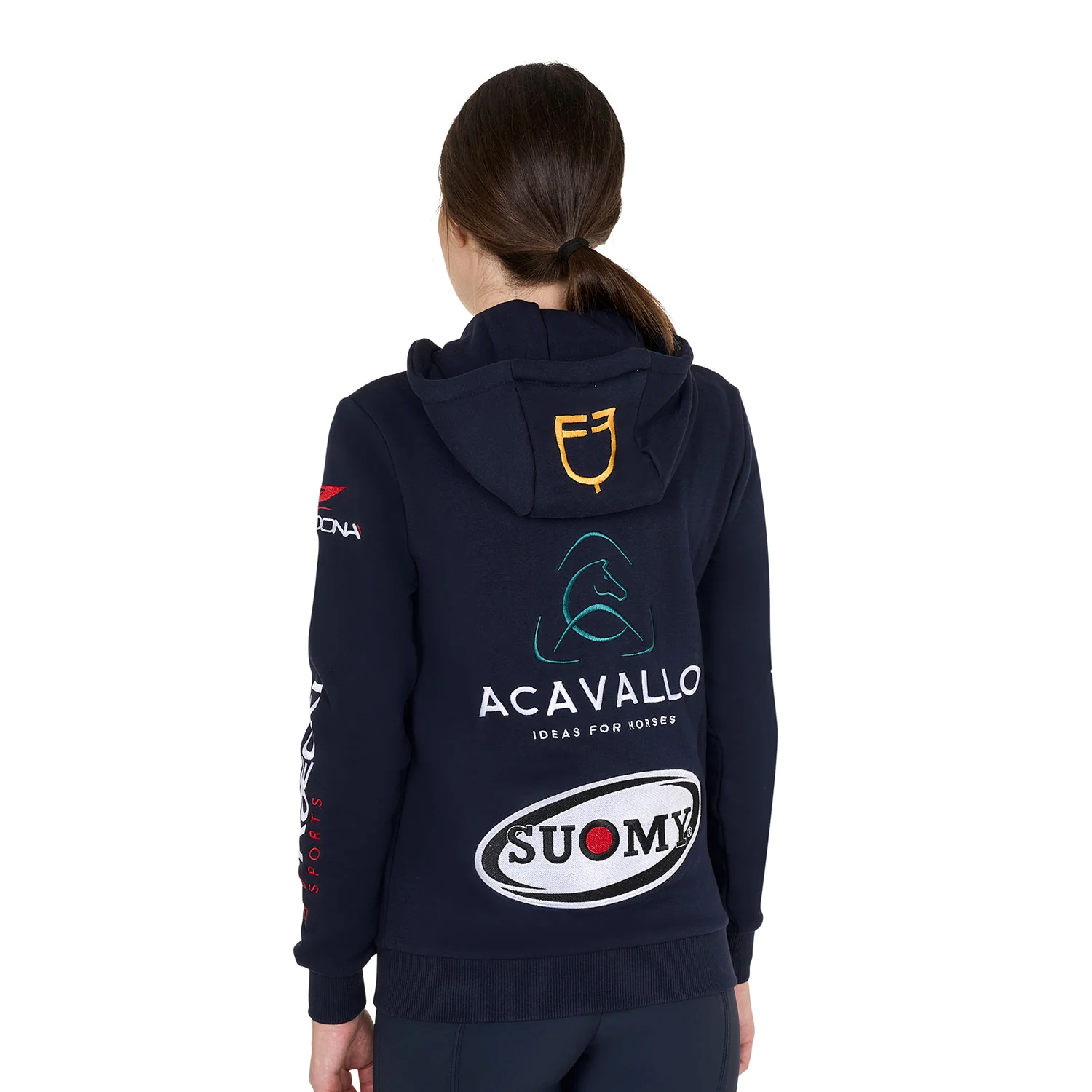 Equestro Women's 2024 Design Multi-Logo Hoodie - Image 3