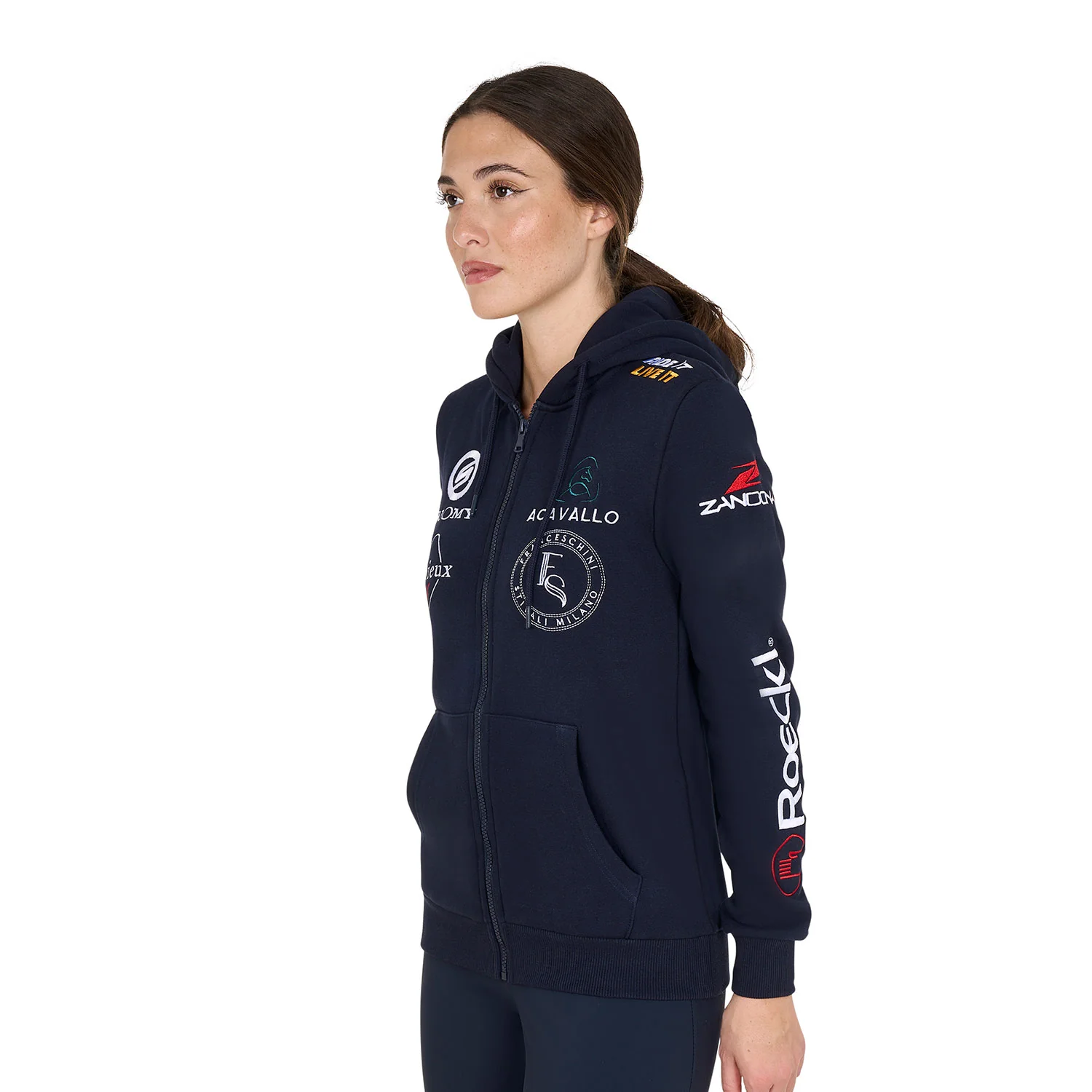 Equestro Women's 2024 Design Multi-Logo Hoodie - Image 4